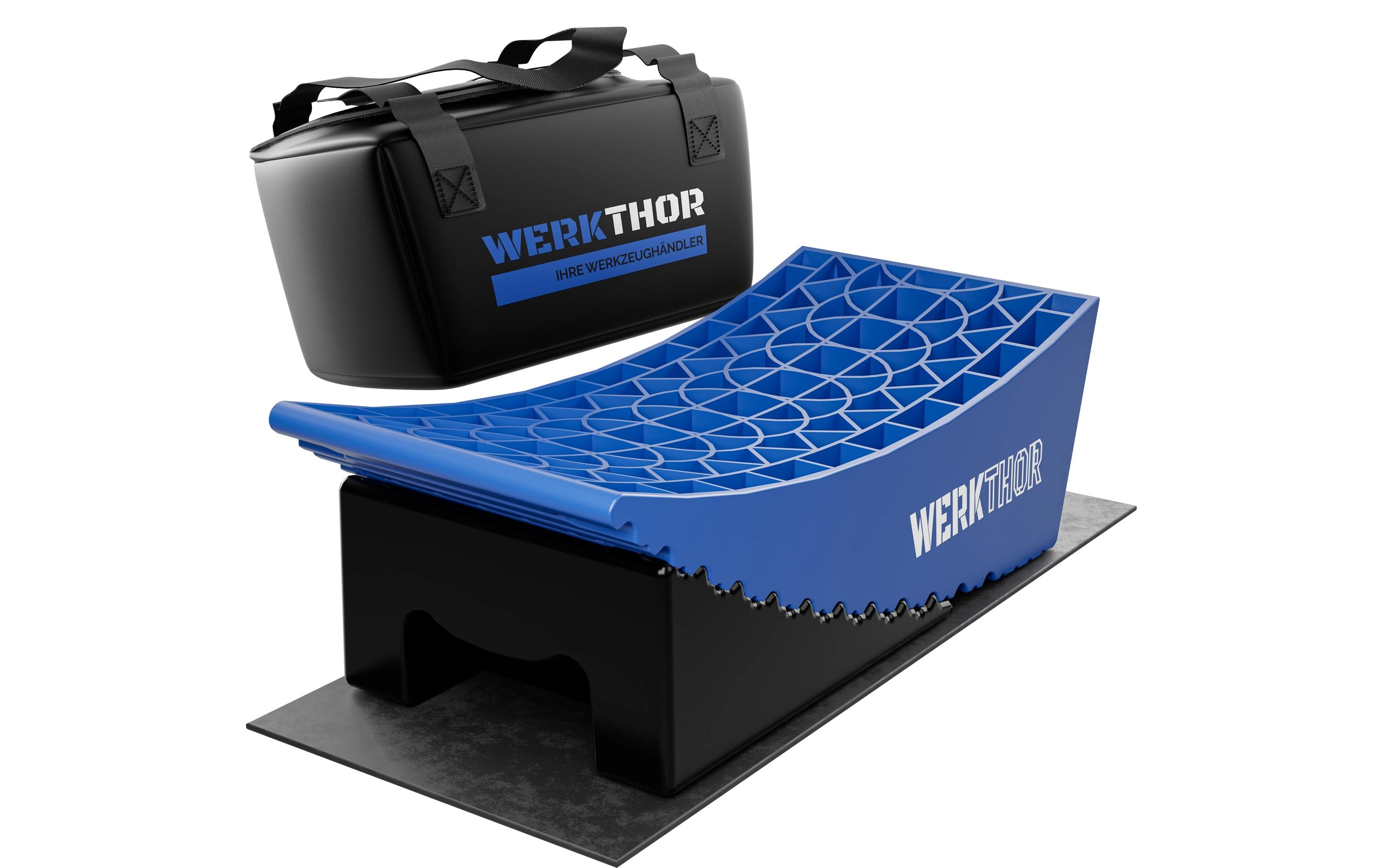 Werkthor Stufenlose Auffahrkeile 2er Set, Blau