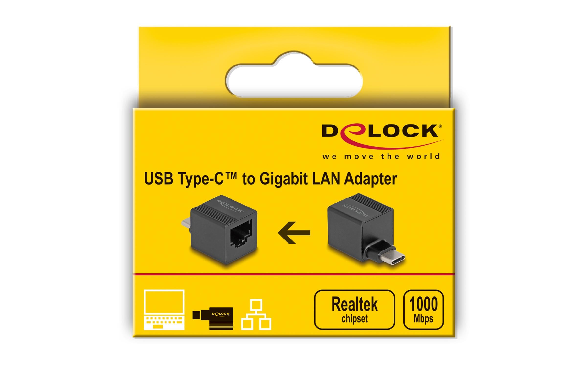 Delock Netzwerk-Adapter mini USB Typ-C