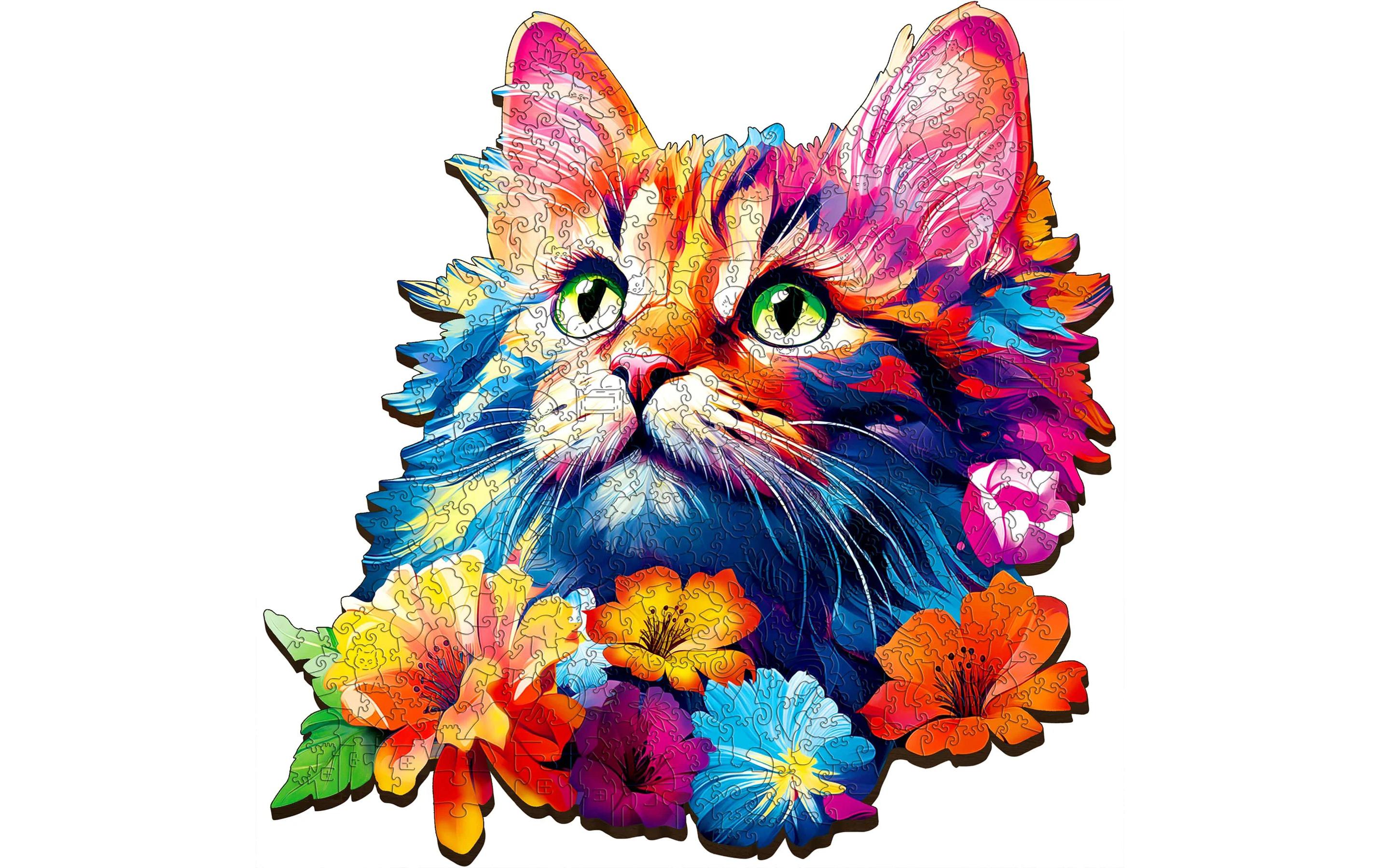 Escape Welt Holz-Puzzle Katze