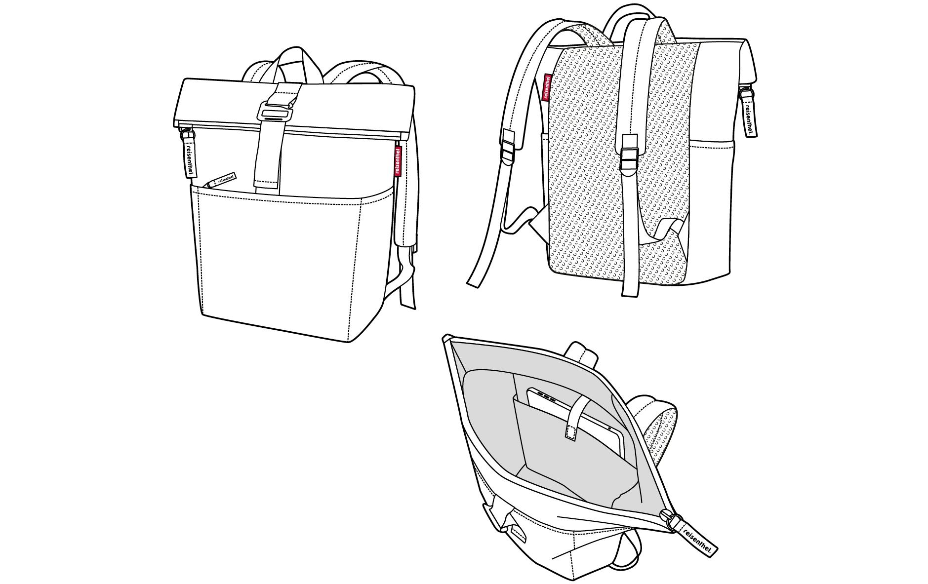 Reisenthel Freizeitrucksack Rolltop Backpack Dots