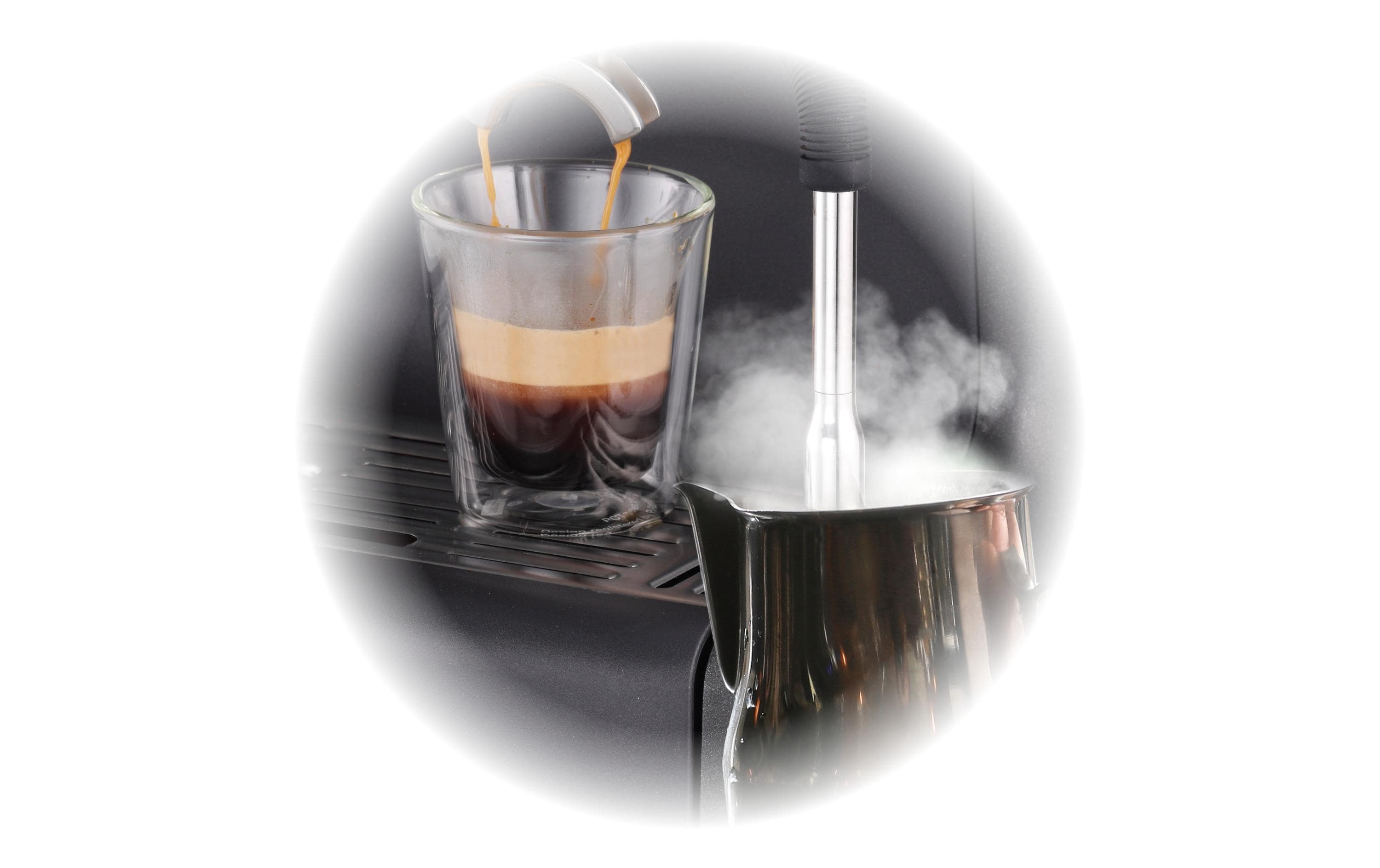 Trisa Siebträgermaschine Barista Plus Grau