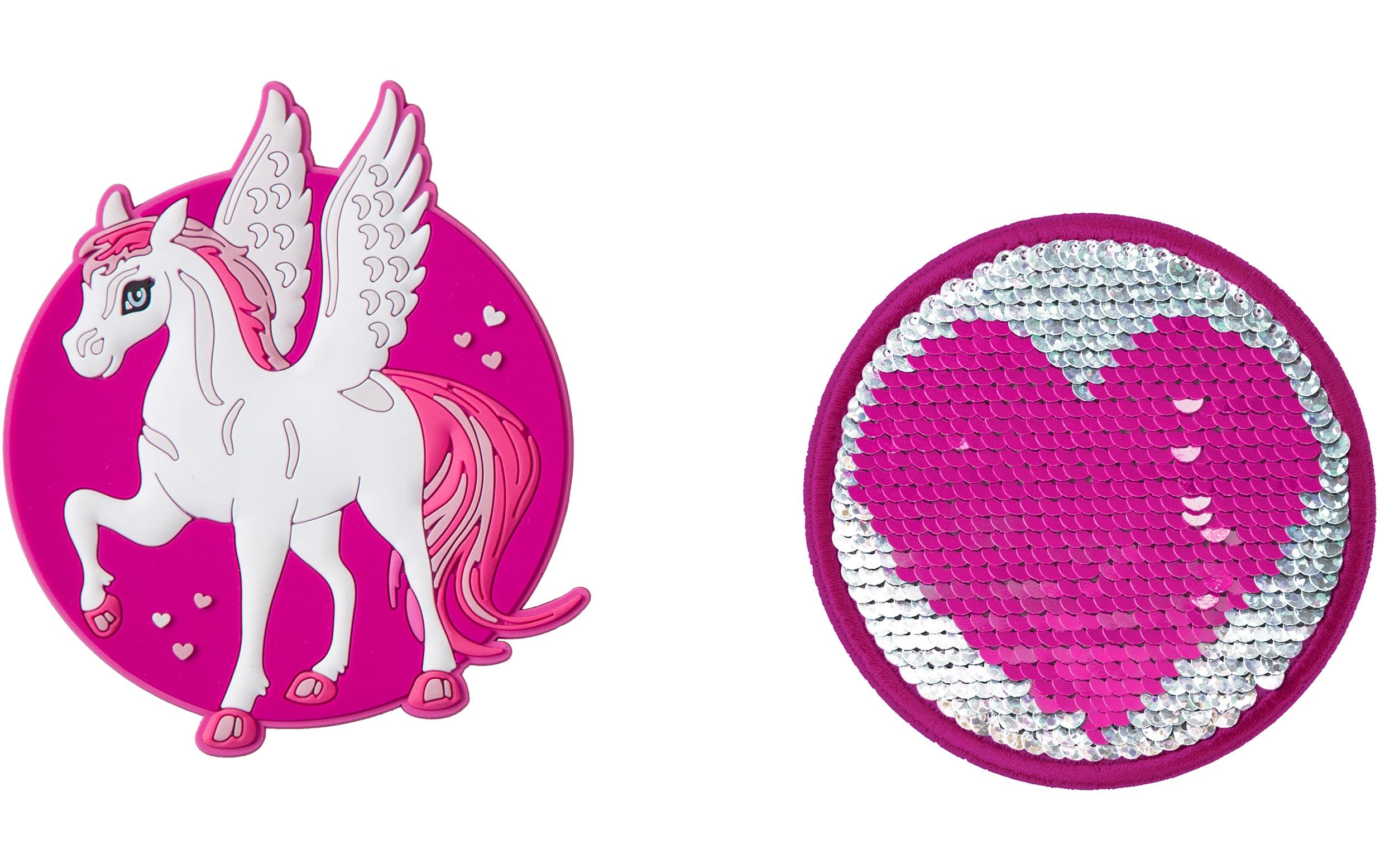 Schneiders Badges Pegasus + Heart 2 Stück