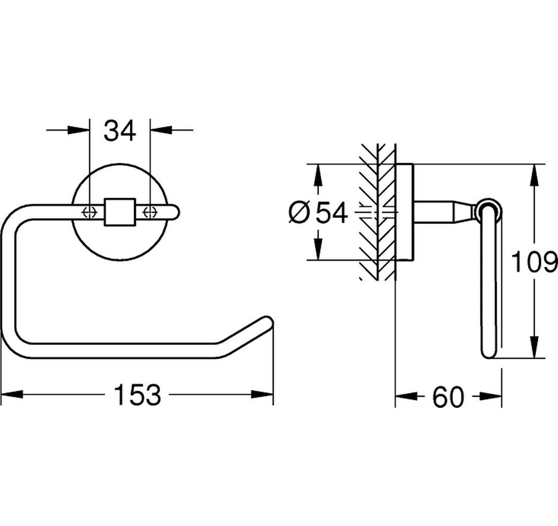GROHE Toilettenpapierhalter Start Cosmopolitan Chrom GROHE Toilettenpapierhalter Start Cosmopolitan Chrom