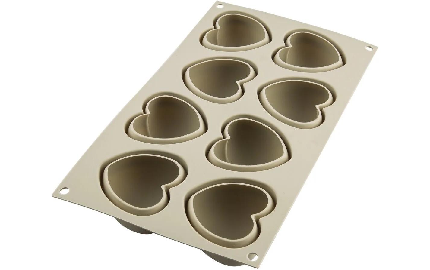 Silikomart Motiv-Backform Herzen klein