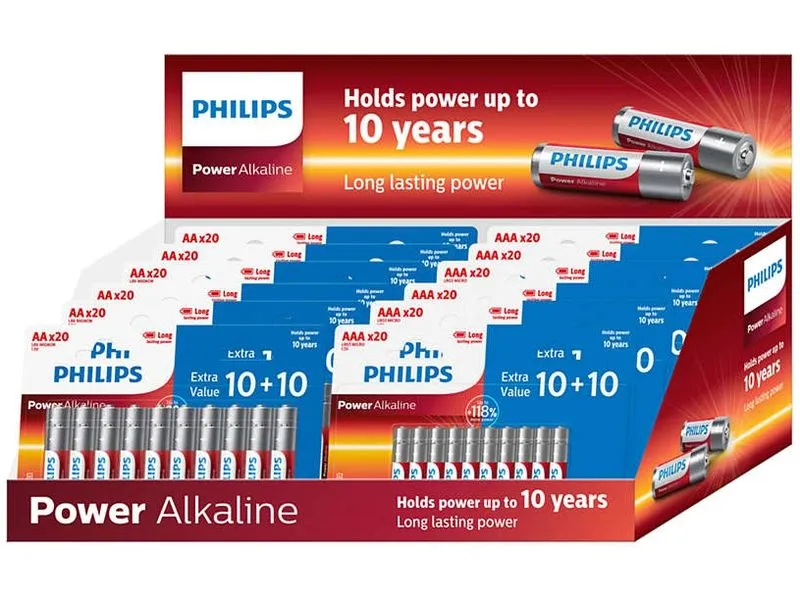 Philips Batterie Alkaline Pack 120 x AA, 120 x AAA Philips Batterie Alkaline Pack 120 x AA, 120 x AAA