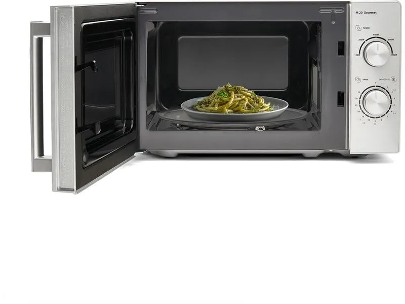 Caso Mikrowelle M20 Gourmet Schwarz/Silber