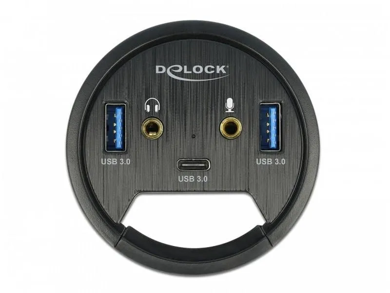 Delock Tisch-Hub USB 3.0 Typ A/C + HD Audio Delock Tisch-Hub USB 3.0 Typ A/C + HD Audio