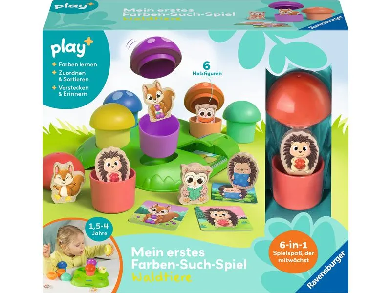 play+ Mein erstes Farben-Suchspiel: Wald