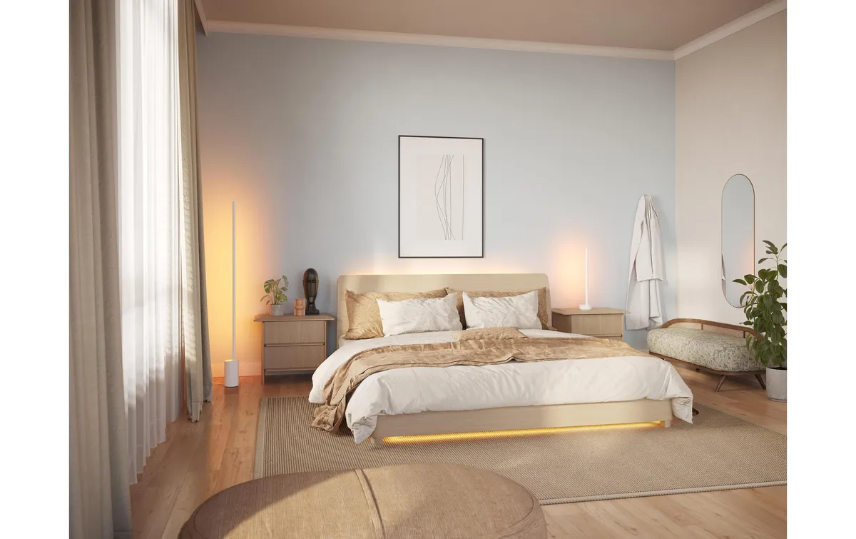Philips Hue Gradient Signe Stehleuchte Weiss Philips Hue Gradient Signe Stehleuchte Weiss