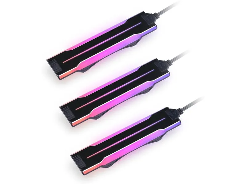 Lian Li Uni Fan P28 Side ARGB Strip 3er Pack – Schwarz