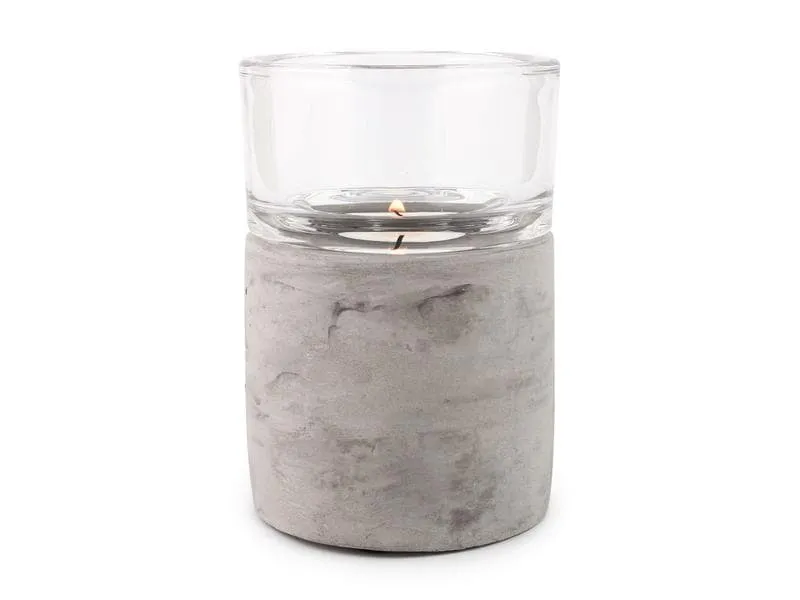 Pajoma Teelichthalter Ambiente 11.9 cm, Beton / Glas Pajoma Teelichthalter Ambiente 11.9 cm, Beton / Glas