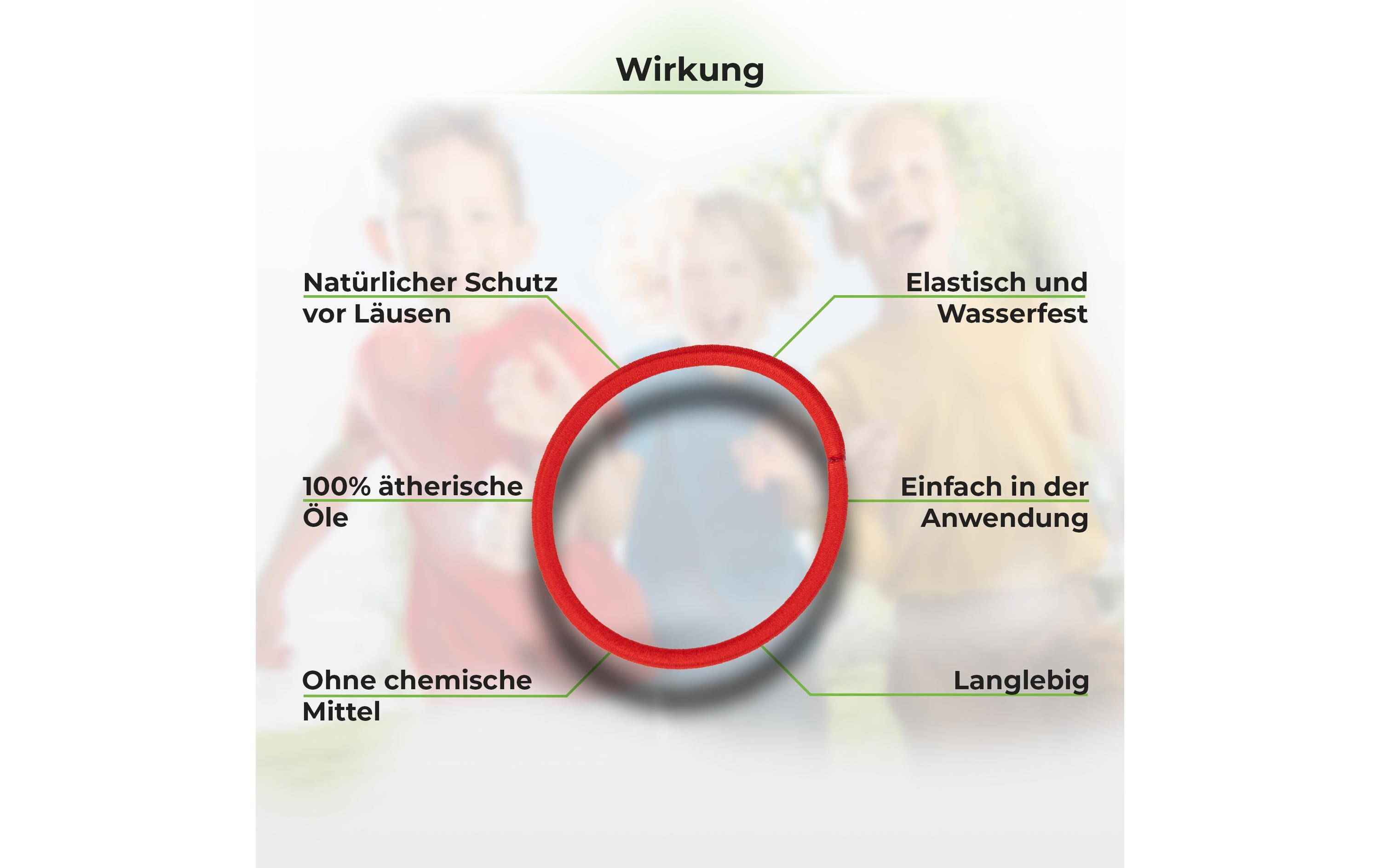 Quick Aid Insektenabwehr Anti-Läuse Haargummi schwarz 4 Stück