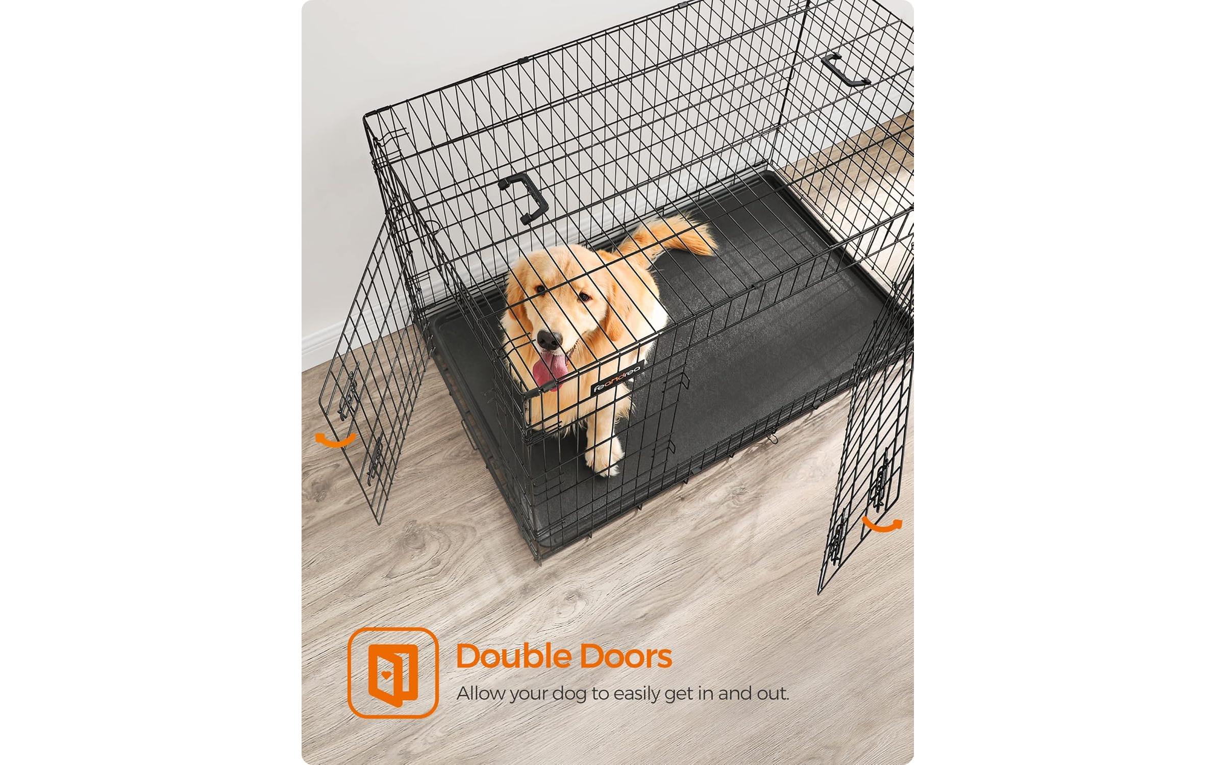 Feandrea Transportbox für Hunde 122 x 74.5 x 80.5 cm