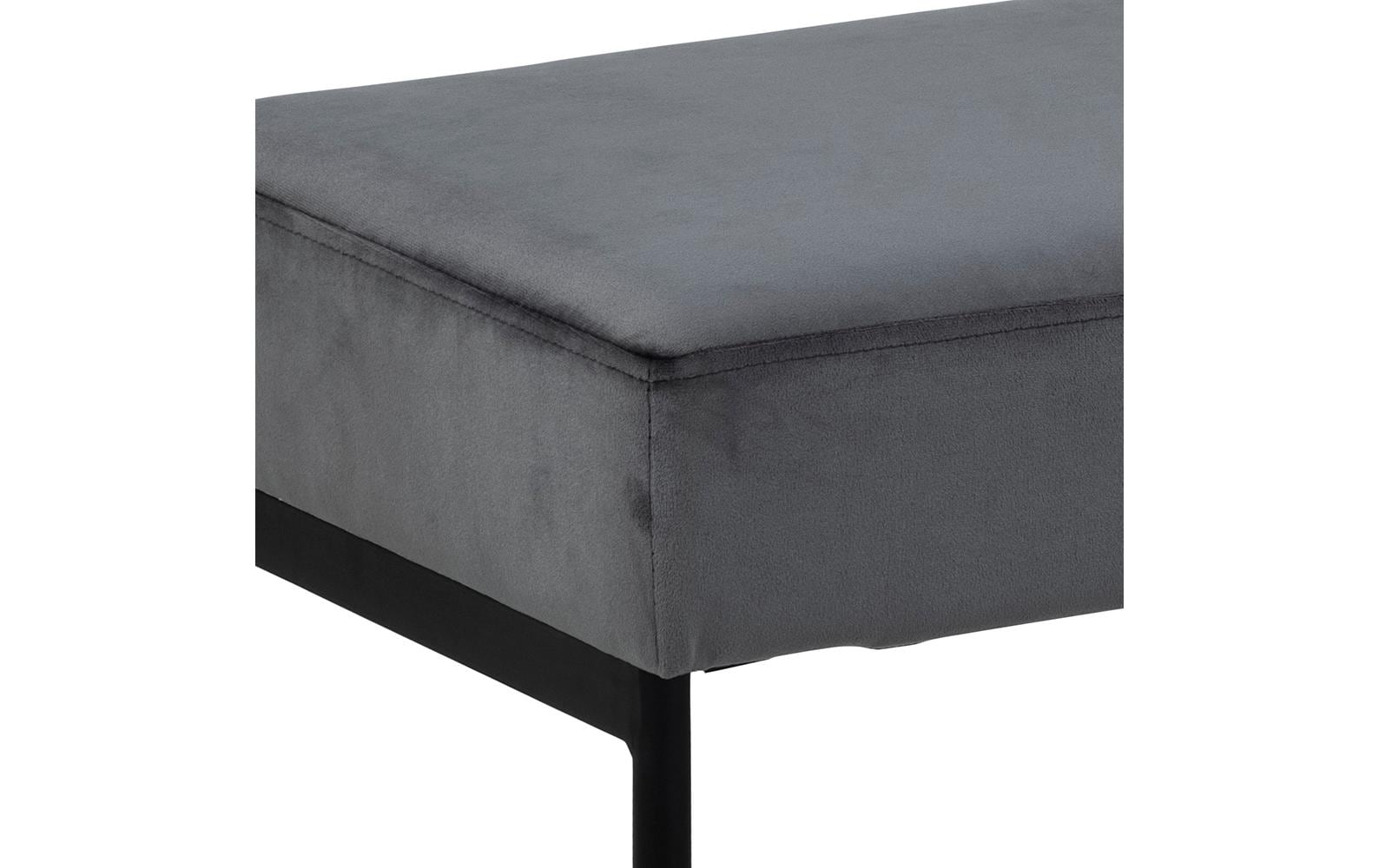 AC Design Sitzbank Xenia 95 x 46 cm, Dunkelgrau