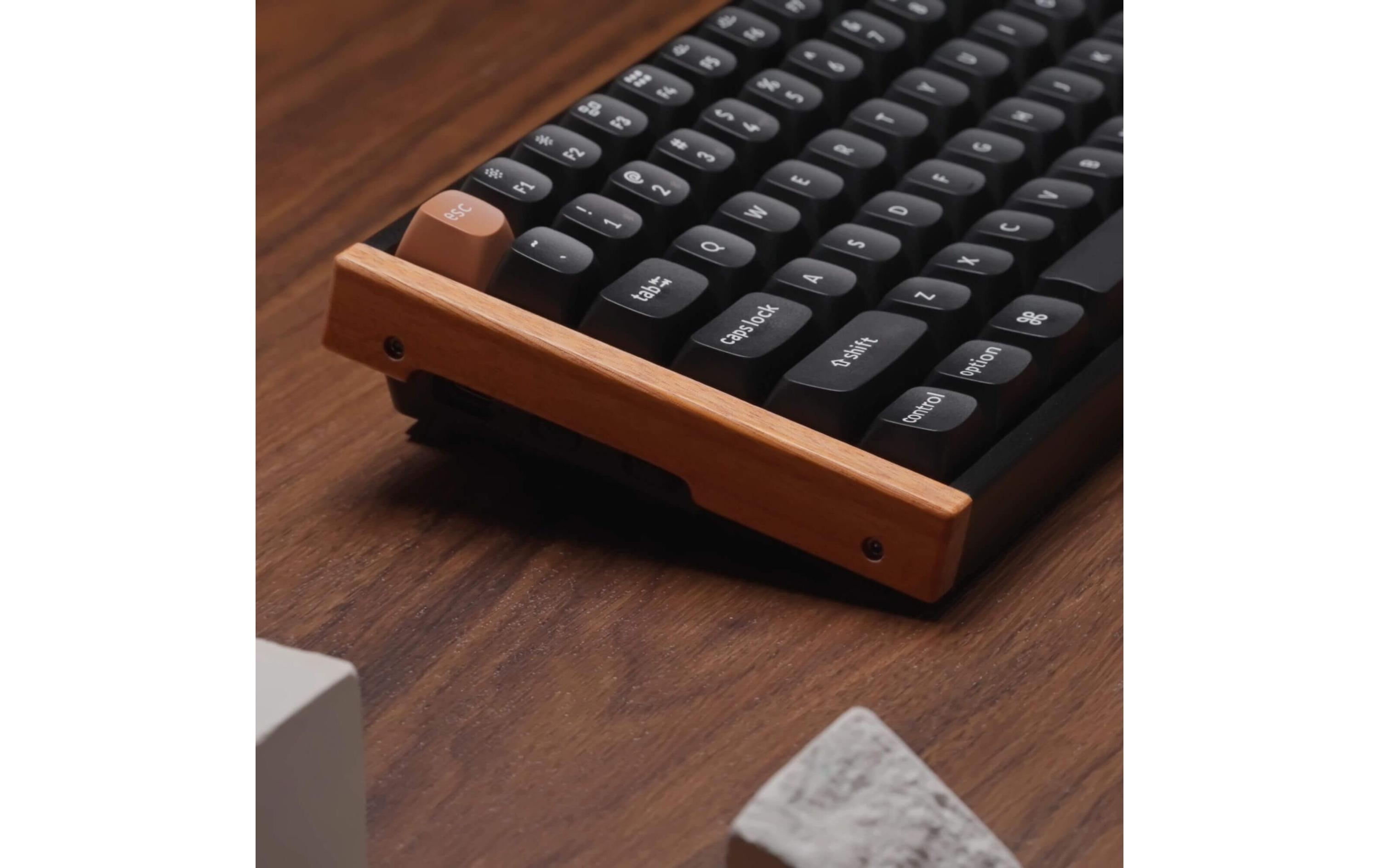 Keychron Gaming-Tastatur K2 HE Black Wood Magnetic Switch