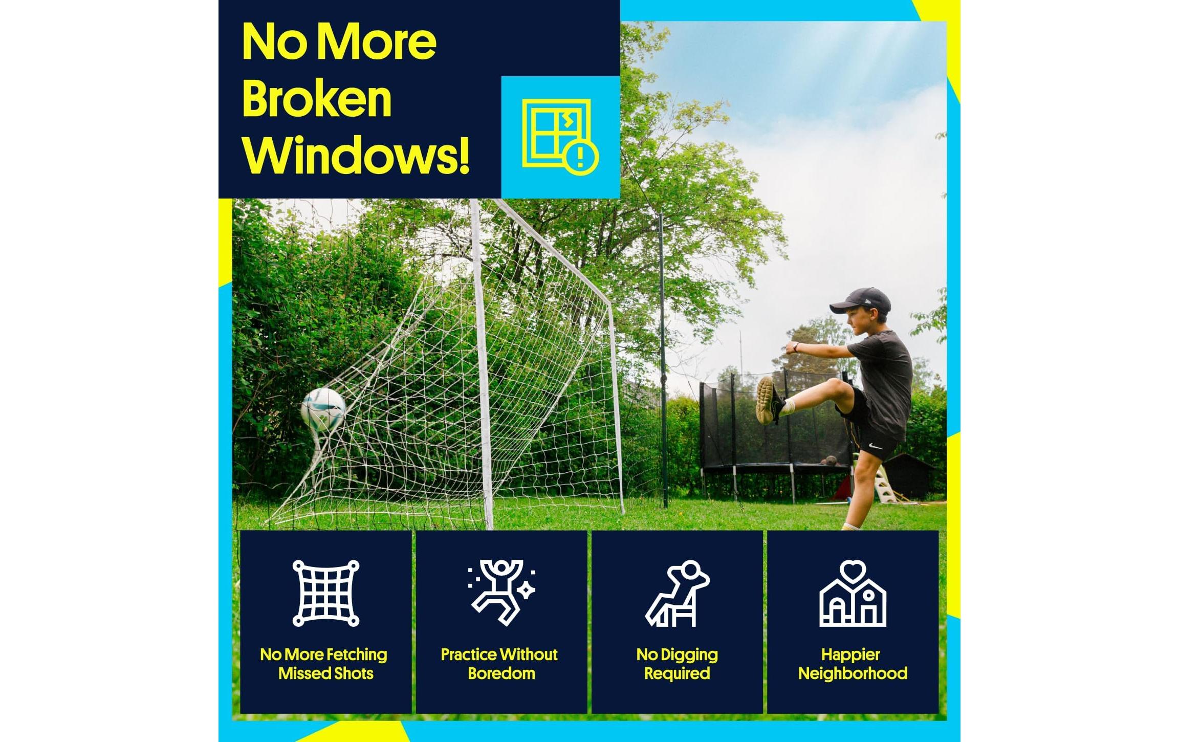 Open Goaaal! Fussballtor Open Goaaal – Standard Hochfang- und Auffangnetz