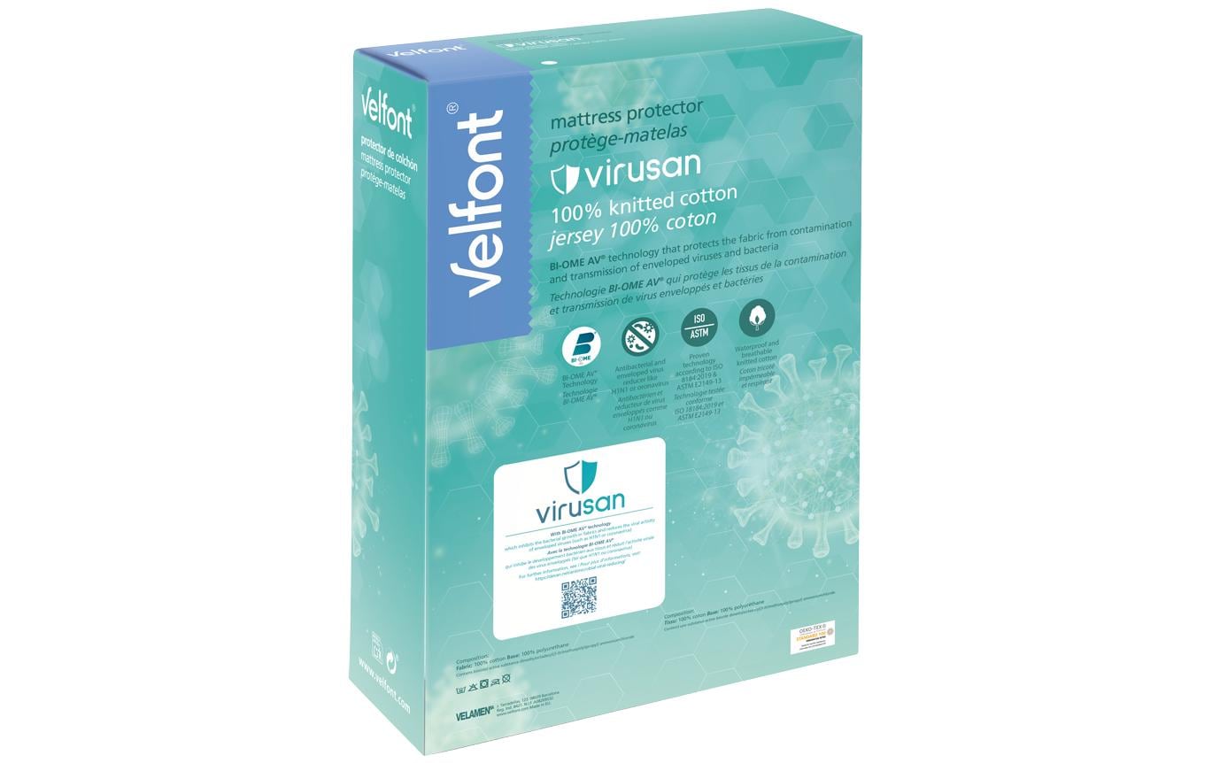 Velfont Fixmolton Virusan gegen Viren und Bakterien 90 x 200 cm