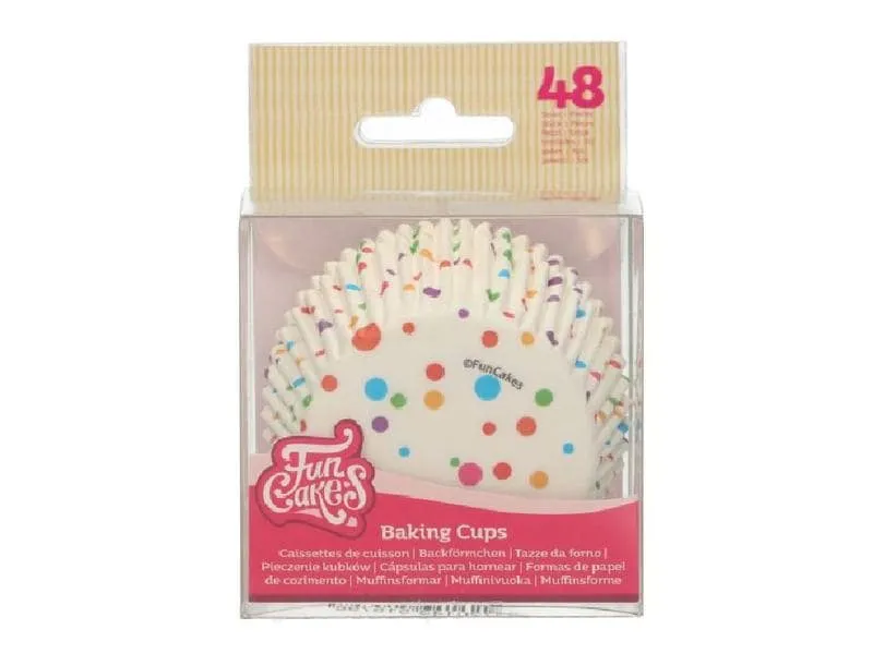 Funcakes Muffin Backform Konfetti 48 Stück Funcakes Muffin Backform Konfetti 48 Stück