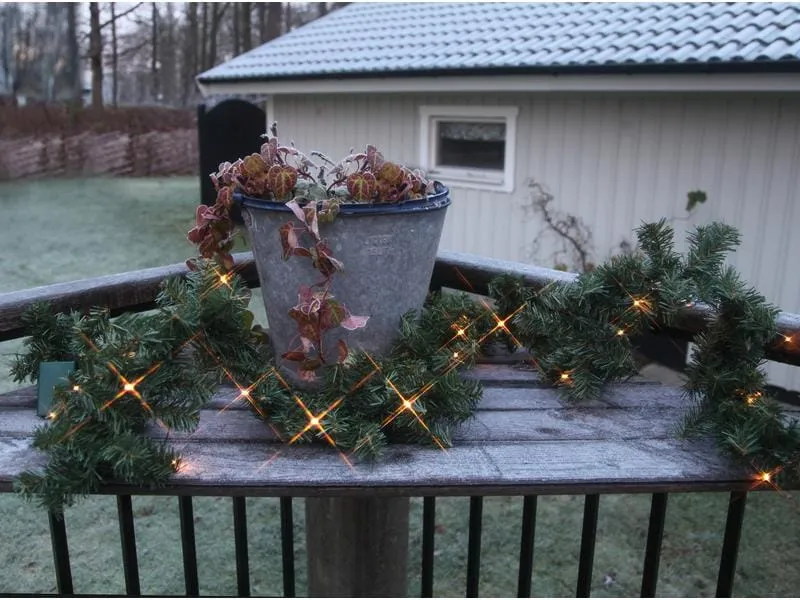 Star Trading Girlande Canadian, 2.5 m, 30 LED, Grün