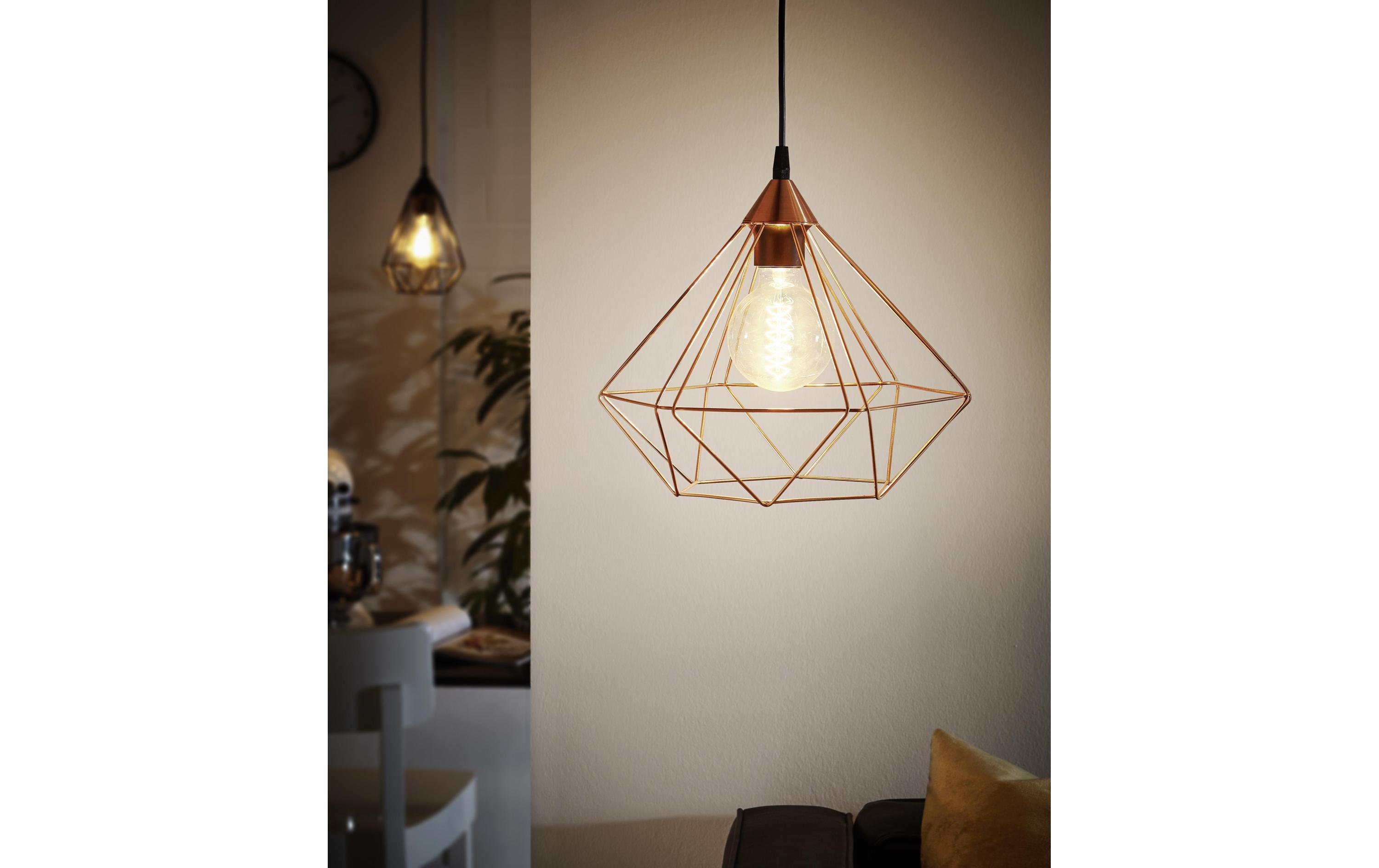 EGLO Leuchten Pendelleuchte TARBES 1x E27, 32.5 cm Kupfer EGLO Leuchten Pendelleuchte TARBES 1x E27, 32.5 cm Kupfer