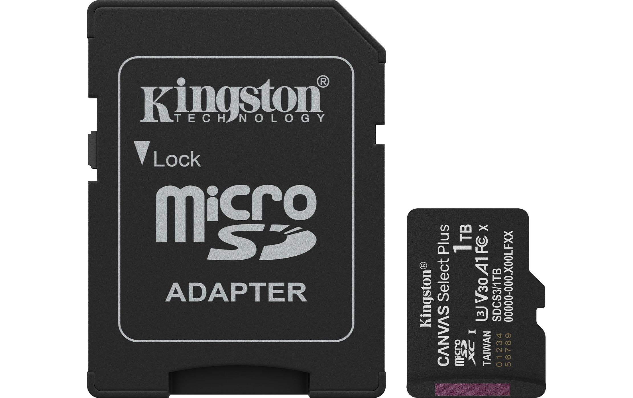 Kingston microSDXC-Karte Canvas Select Plus Gen3 1000 GB