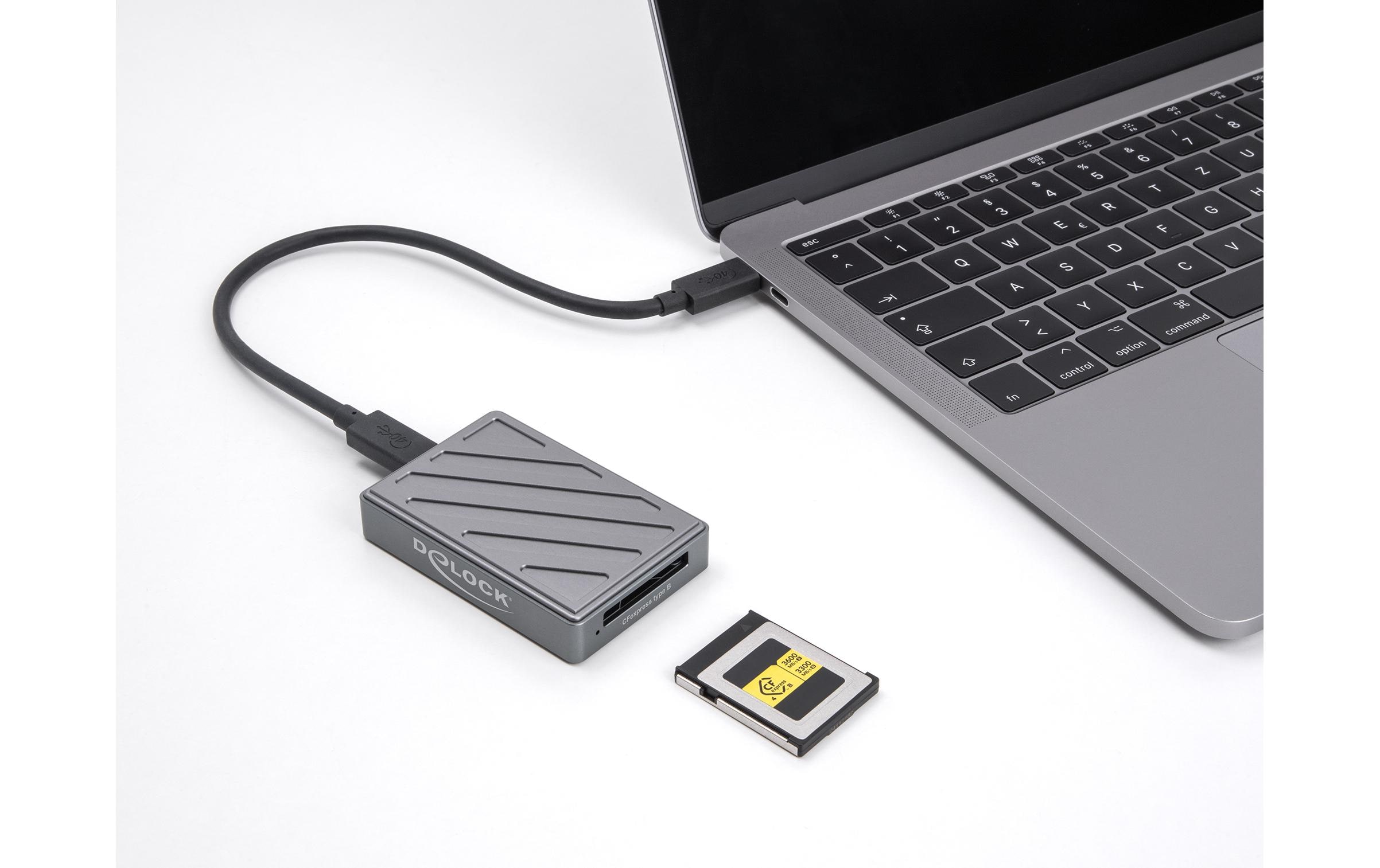 Delock Card Reader Extern USB-C 40 Gbps für CFexpress Typ B