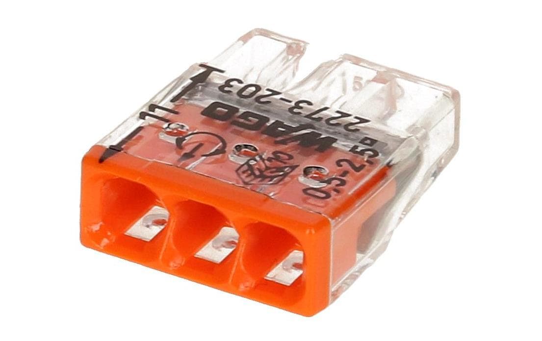 WAGO Steckklemme Contact COMPACT 3-fach, 10 Stück WAGO Steckklemme Contact COMPACT 3-fach, 10 Stück