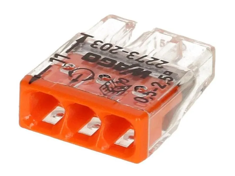WAGO Steckklemme Contact COMPACT 3-fach, 10 Stück WAGO Steckklemme Contact COMPACT 3-fach, 10 Stück