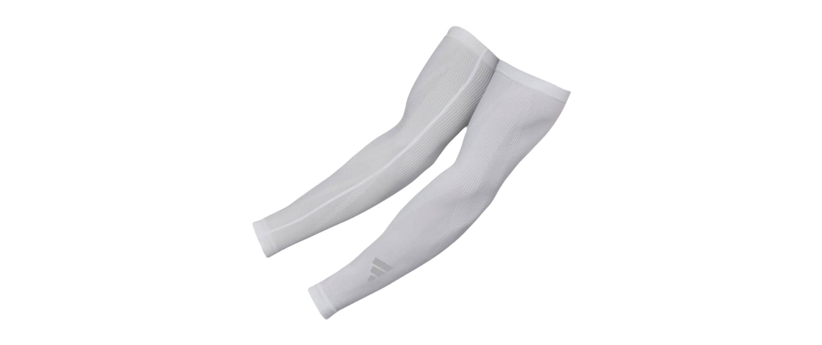adidas Compression Arm Sleeves Weiss, S-M