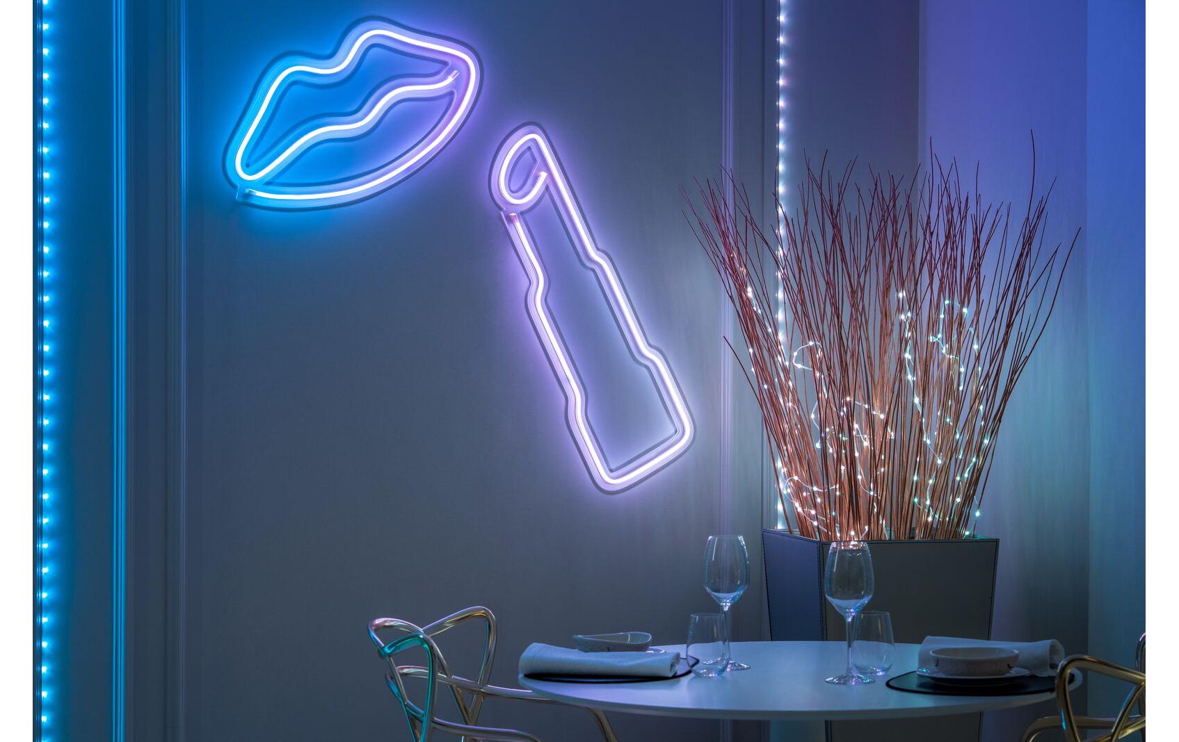 Twinkly LED Stripe Dots, 60 LEDs, 3 m, RGB, Schwarz