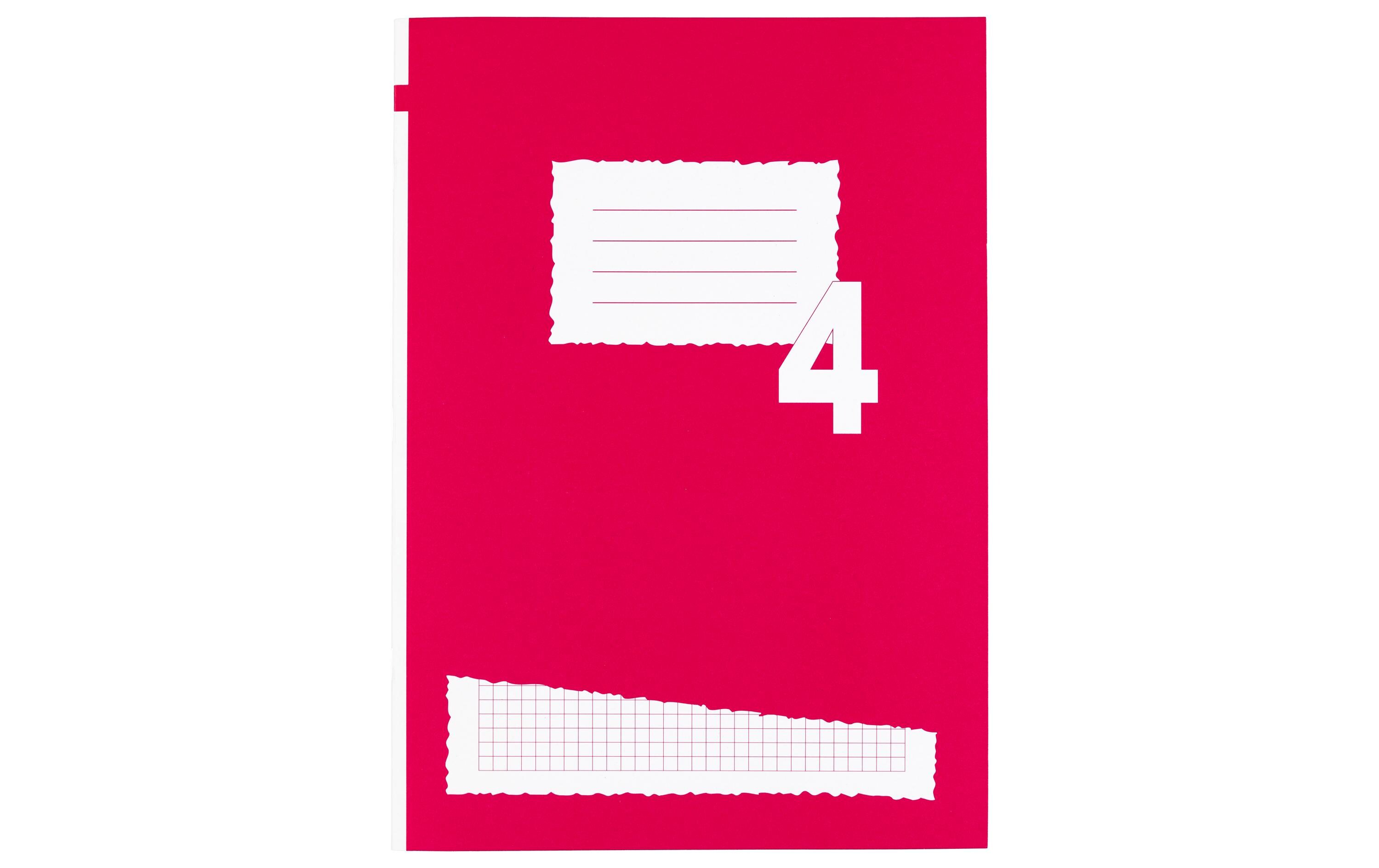 Office Focus Schulheft FSC A4, Kariert, Rot, 10 Stück