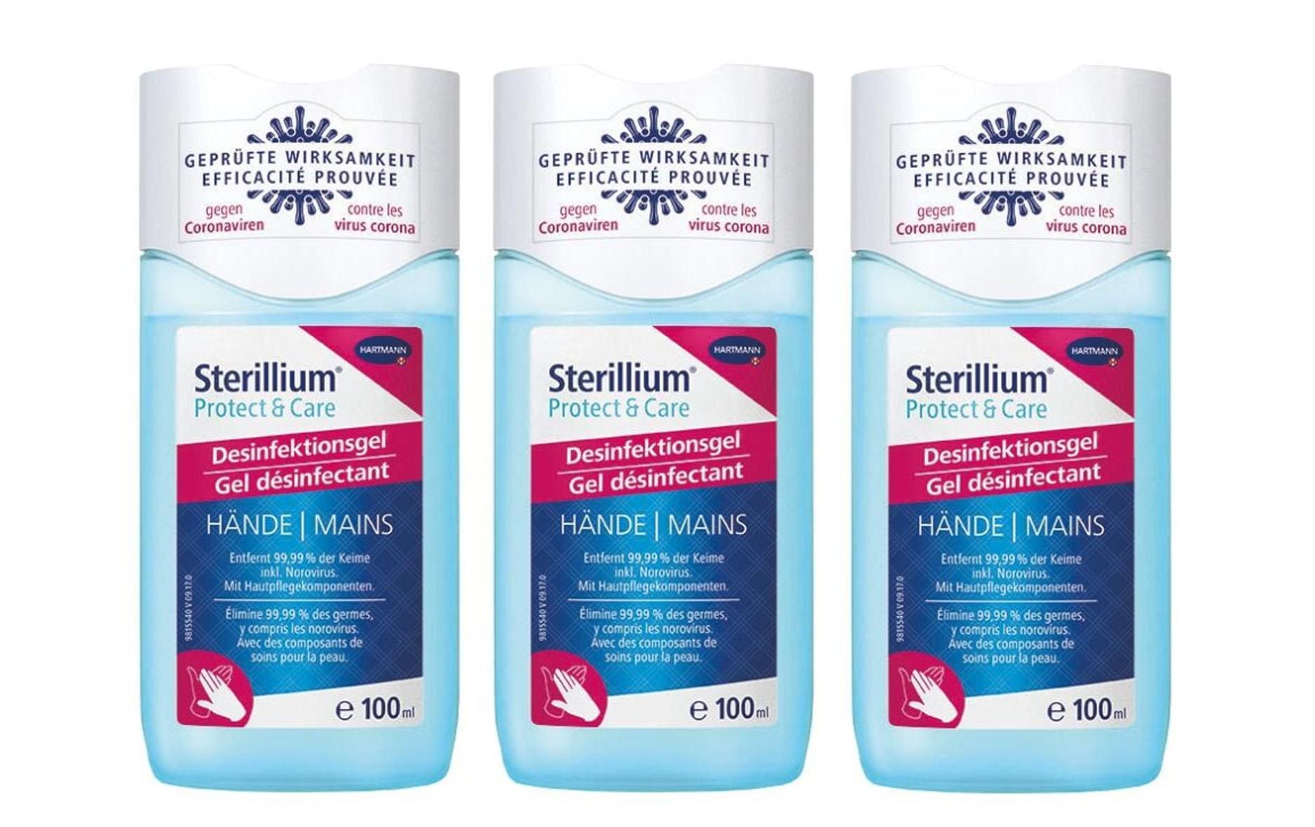 Sterillium Desinfektionsgel Protect & Care Hände 3 x 100 ml