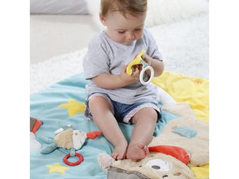 fehn Krabbeldecke mit Spielbogen Bär Bruno fehn Krabbeldecke mit Spielbogen Bär Bruno