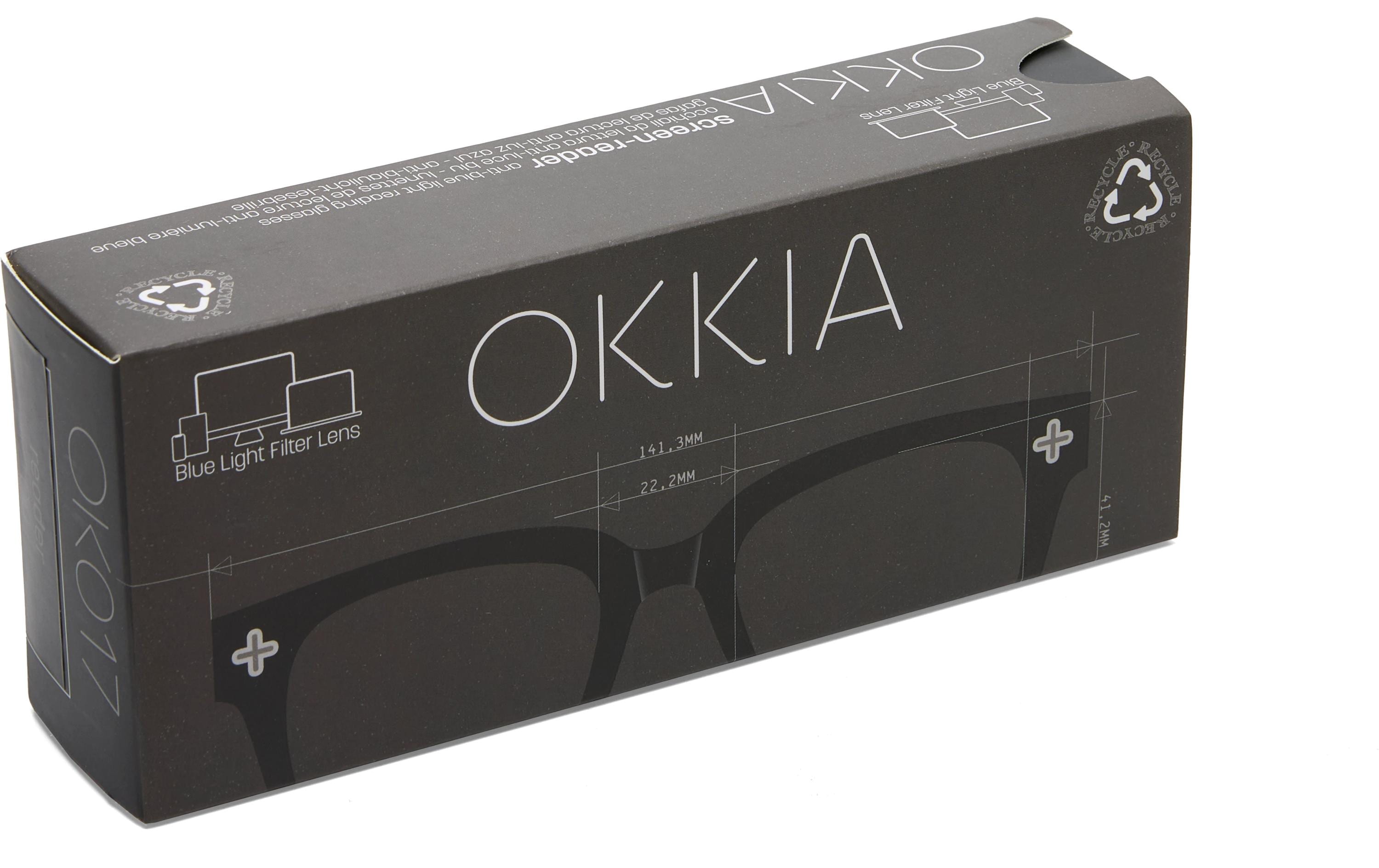 OKKIA Bildschirmbrille Giovanni Black, +0,0