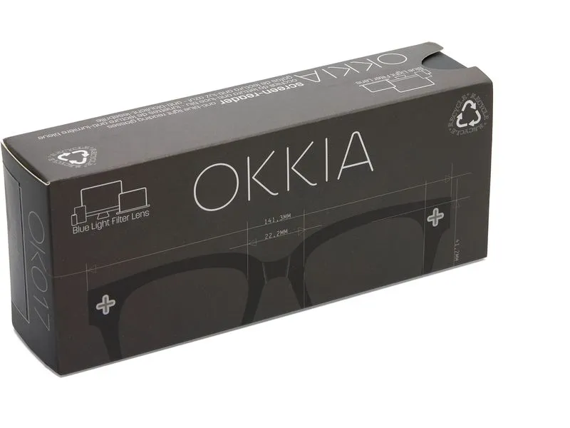 OKKIA Bildschirmbrille Giovanni Black, +0,0