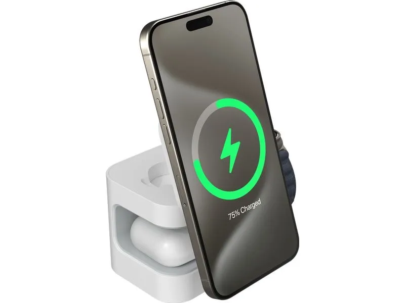 HYPER Wireless Charger Qi2 3-in-1, Weiss HYPER Wireless Charger Qi2 3-in-1, Weiss