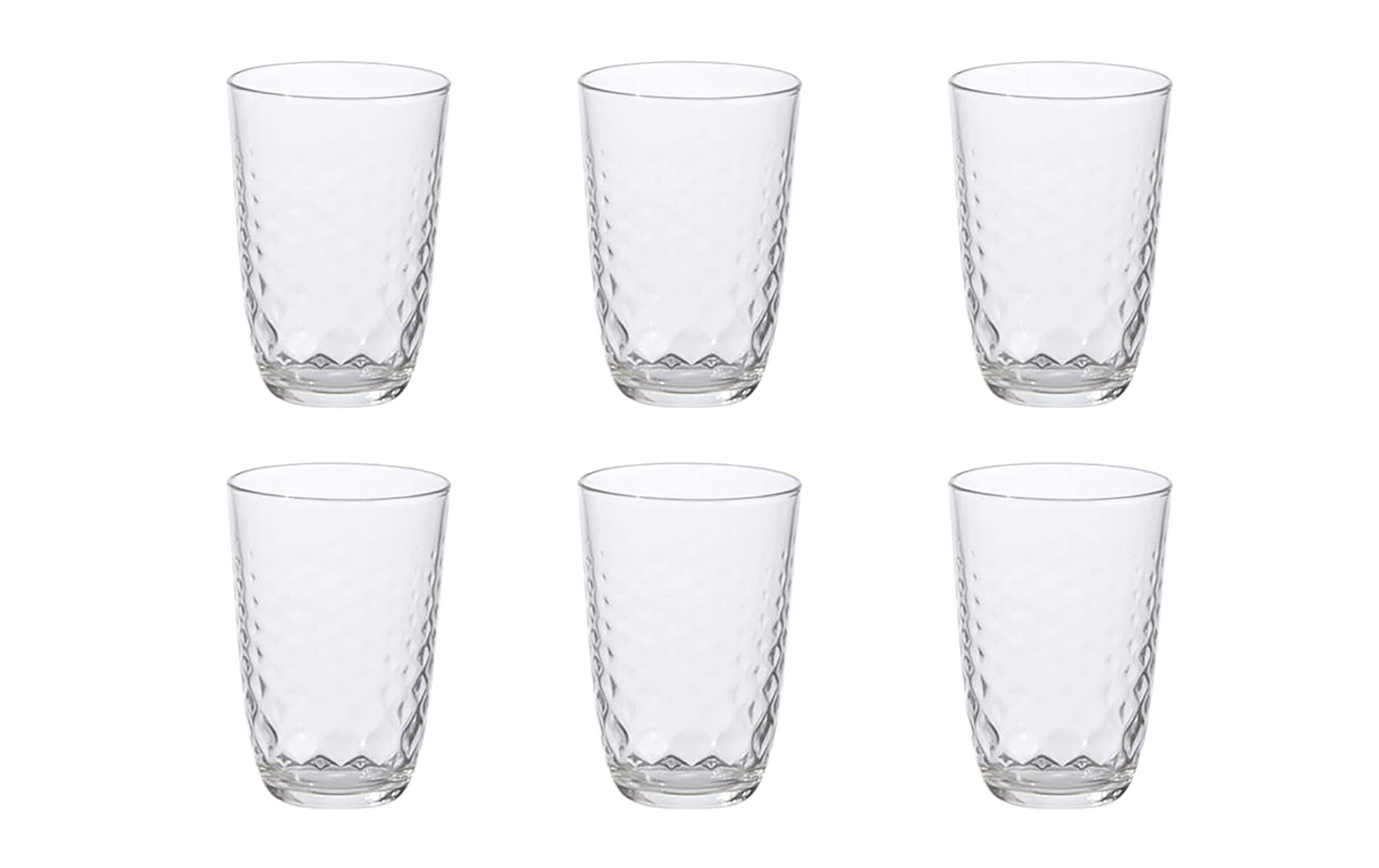 Bormioli Rocco Longdrinkglas Glit 395 ml, 6 Stück, Transparent