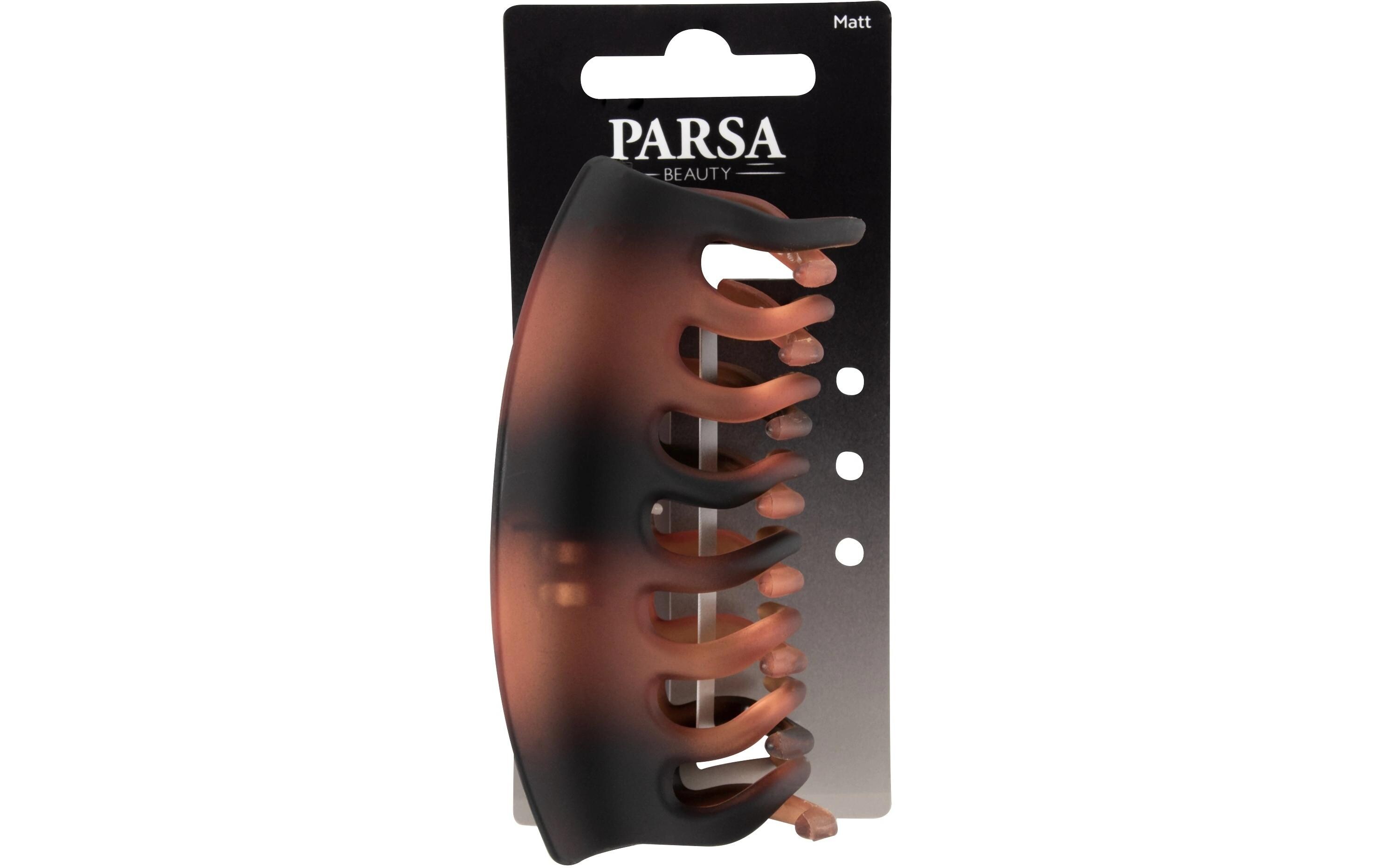 Parsa Beauty Haarklemme T-Shell, gross, matt Braun 1 Stück