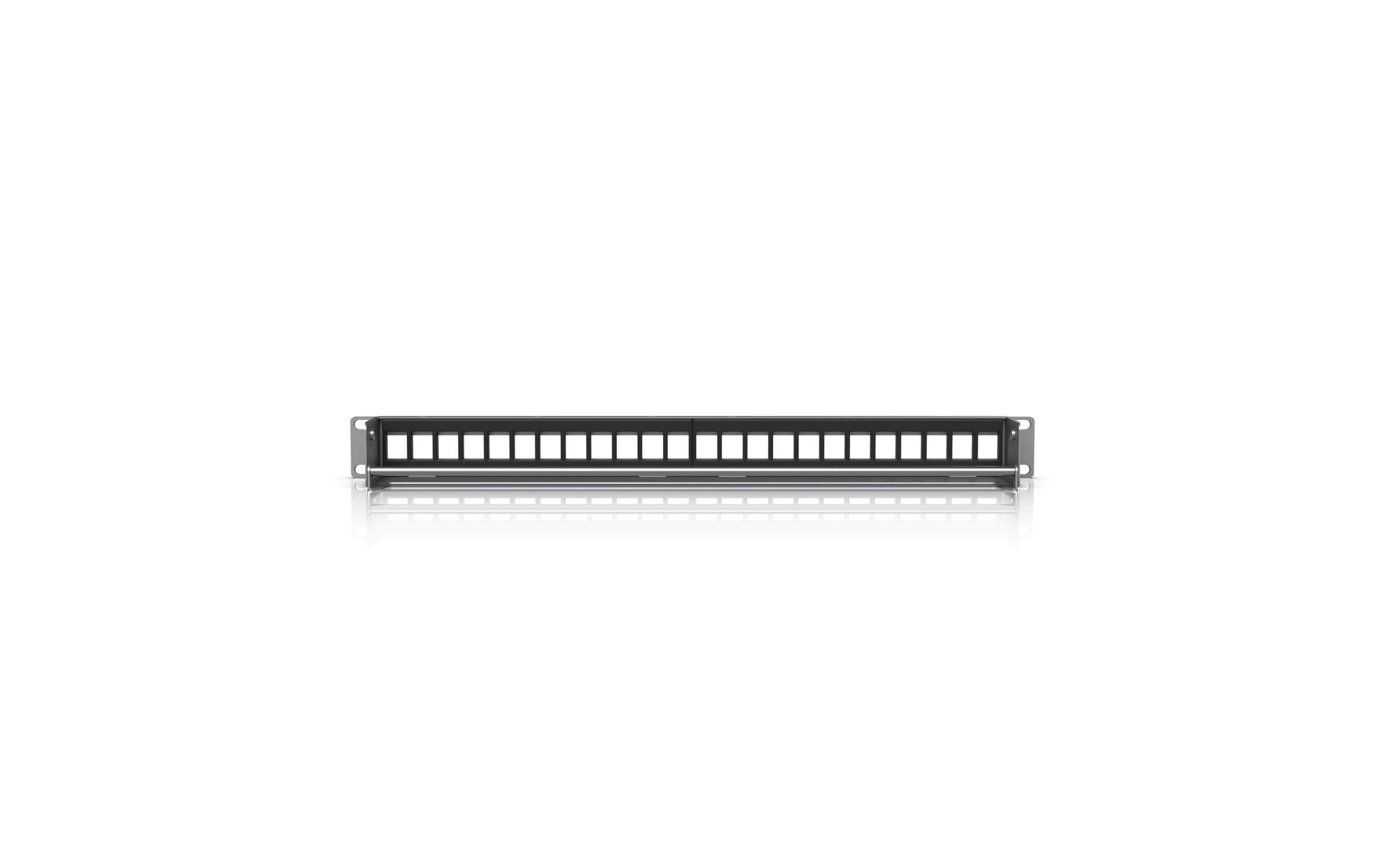 Ubiquiti 24-Port Blank Keystone Patch Panel 1HE 19, Grau