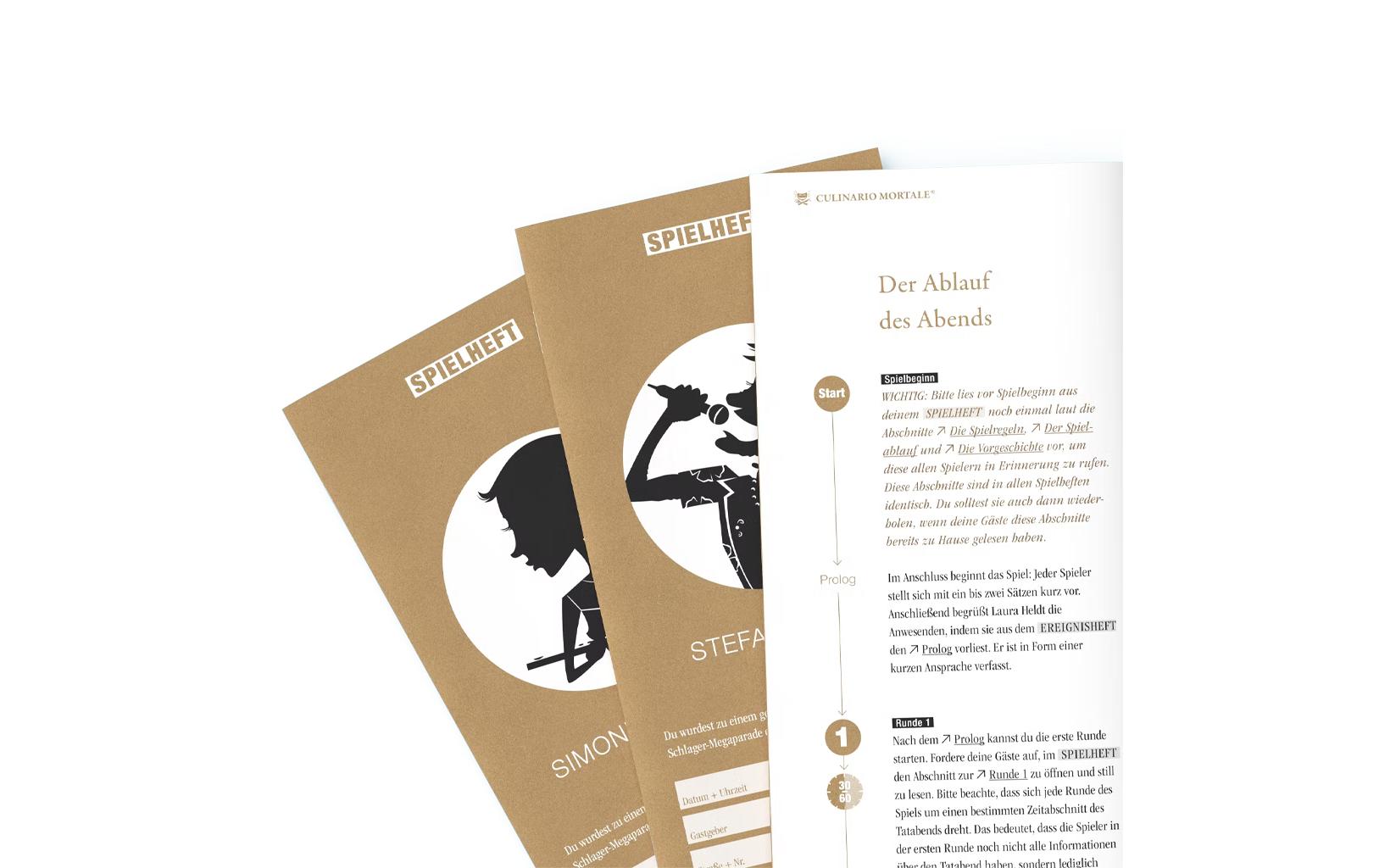 Culinario Mortale Partyspiel Ihr Herz schlug Schlager