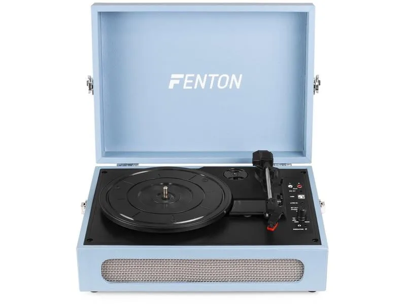 Fenton Plattenspieler mit Bluetooth RP118E Blau