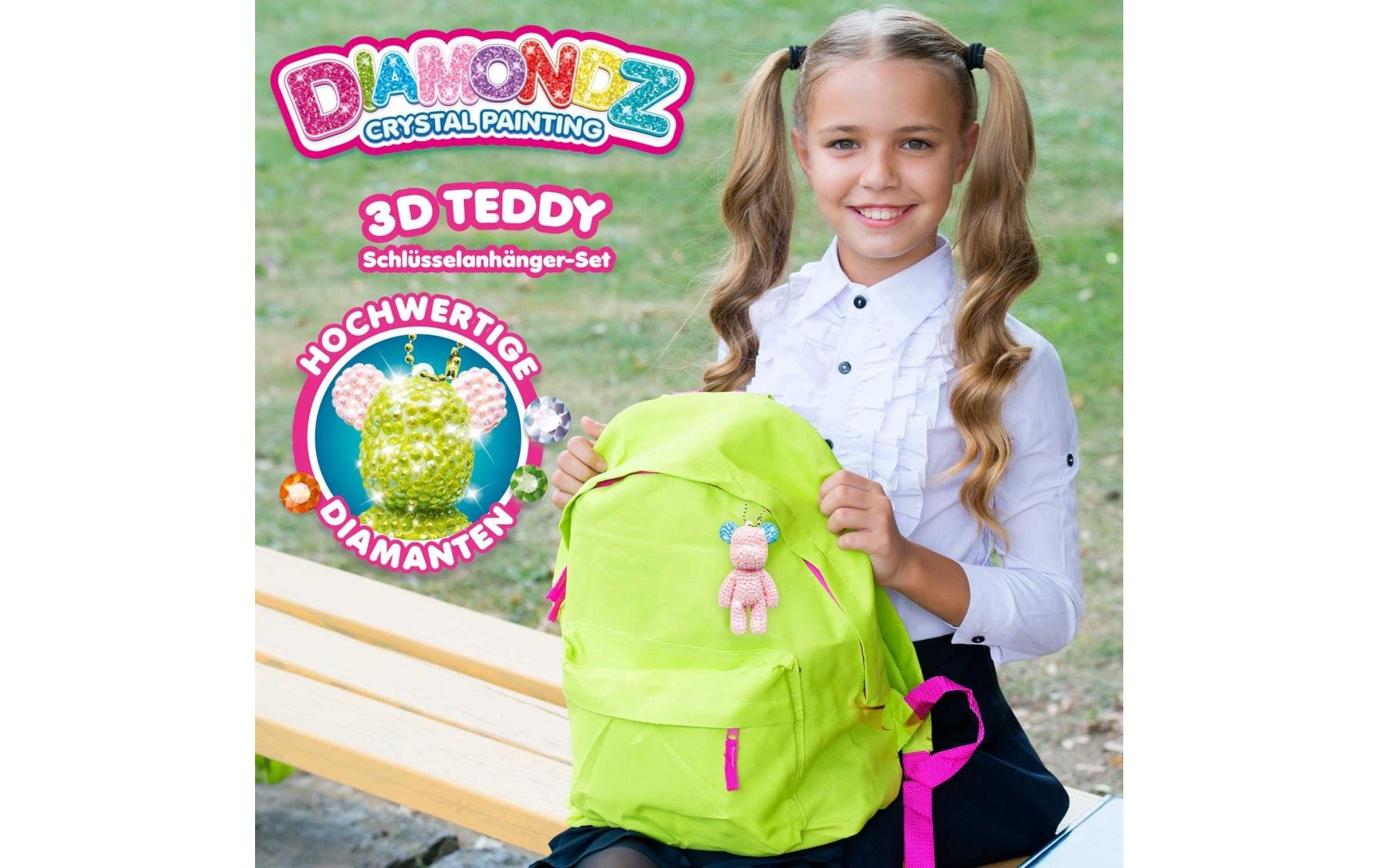 Craze Diamondz Keychain Set Teddybär