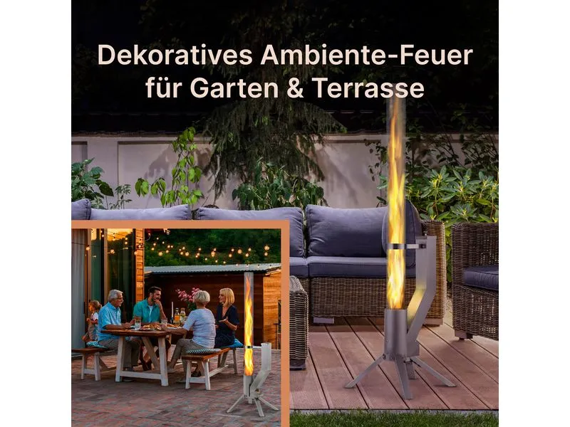 Gardenflare Klassik Feuerrohr Silber