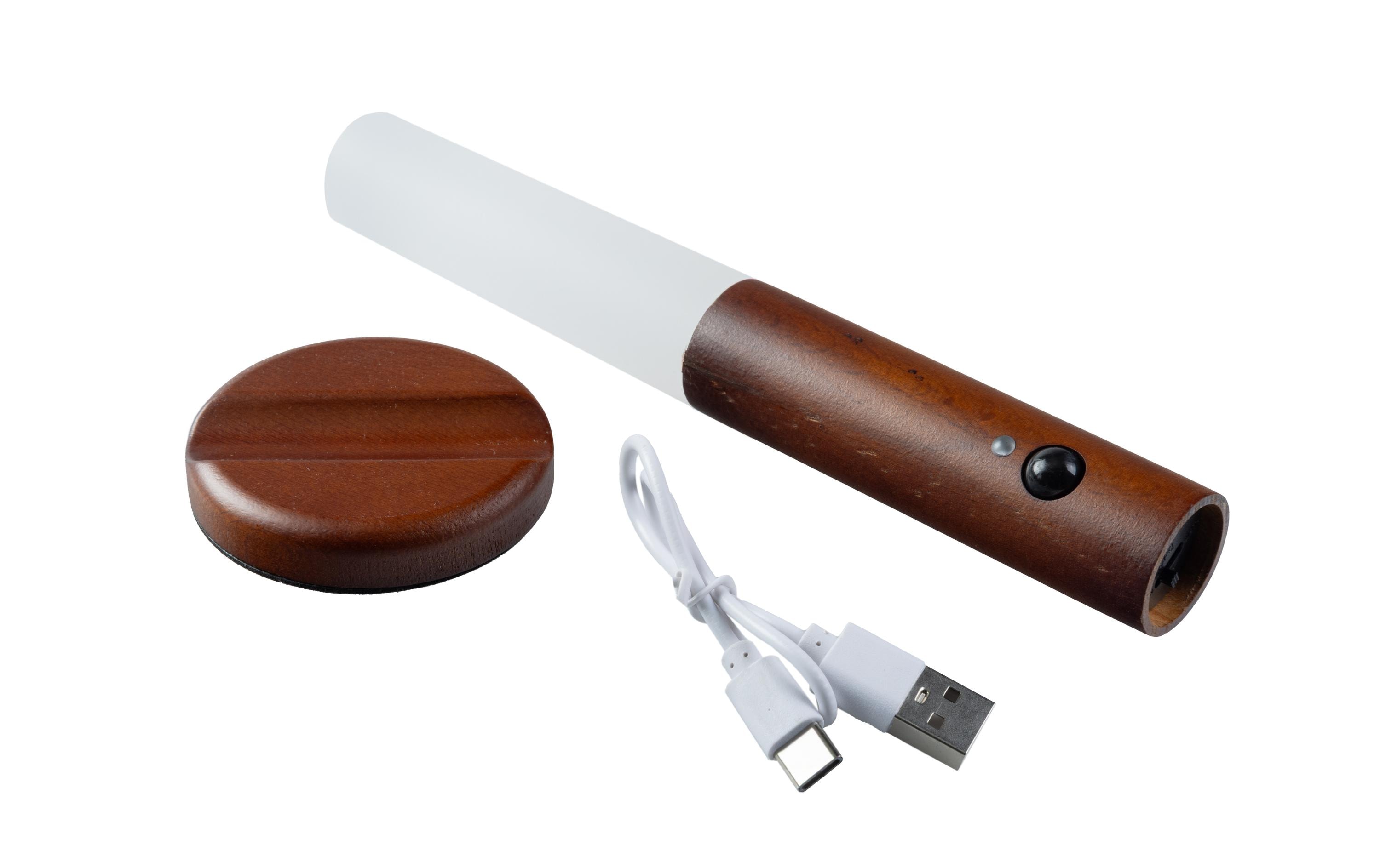 FTM Wandleuchte mit Lichtsensor, Dunkelbraun, 2 Stk.