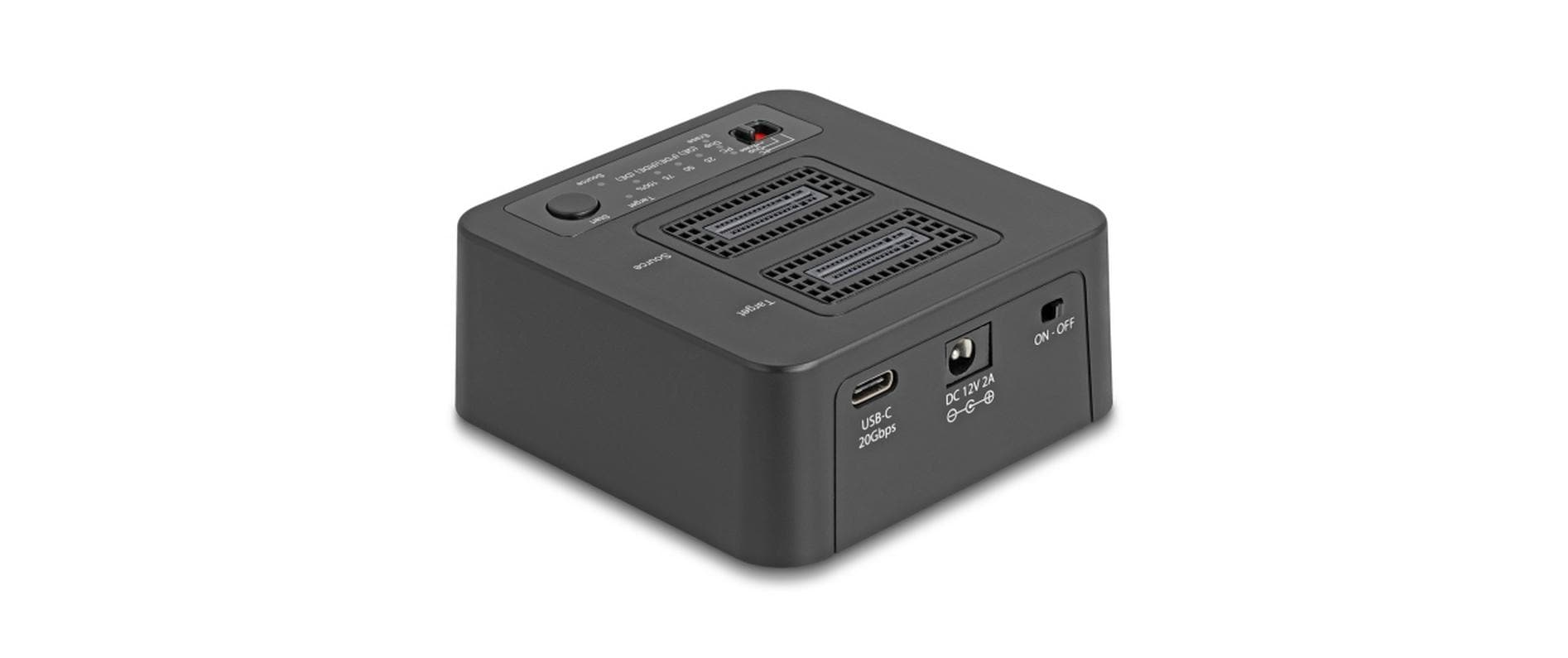 Delock Docking- und Klonstation USB M.2 für 2x M.2 NVMe PCIe SSD