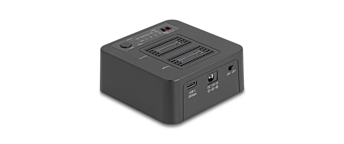 Delock Docking- und Klonstation USB M.2 für 2x M.2 NVMe PCIe SSD