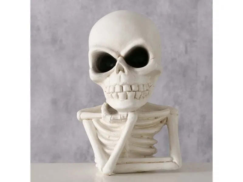 Boltze Aufsteller Skull 17 cm, Weiss Boltze Aufsteller Skull 17 cm, Weiss