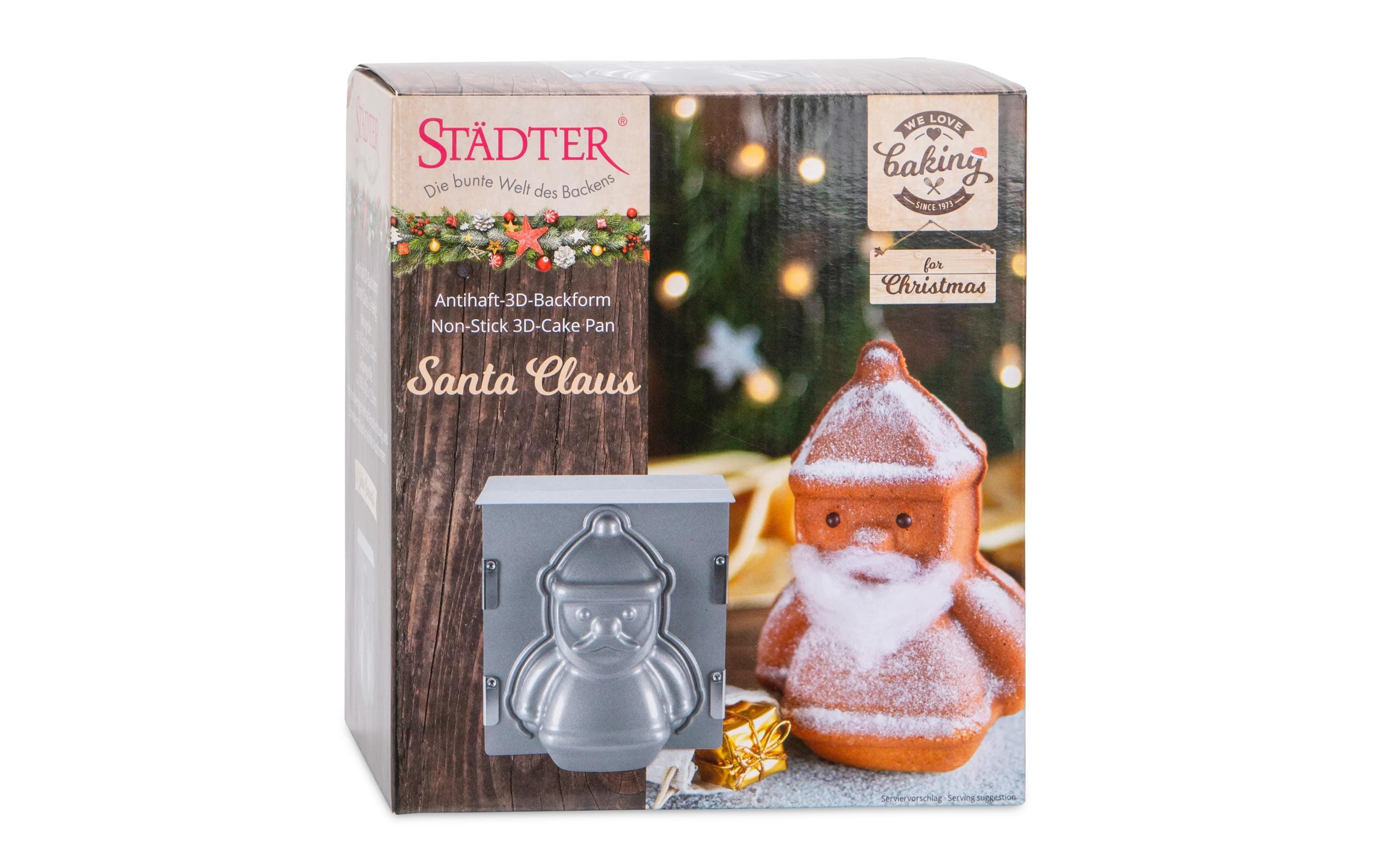 Städter Cake-Backform 3D Santa Claus 19 x 21 x 12 cm