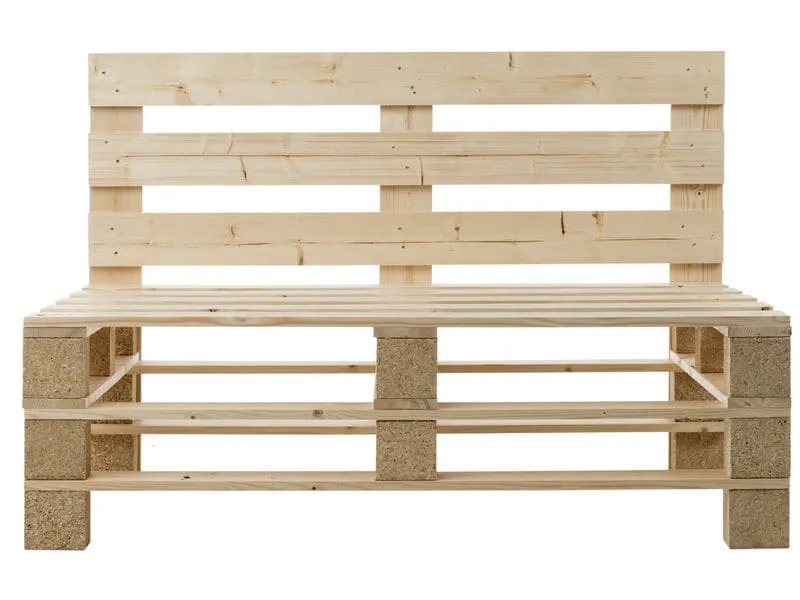 COCON Palettensofa Nature, 120 x 50/86 x 80