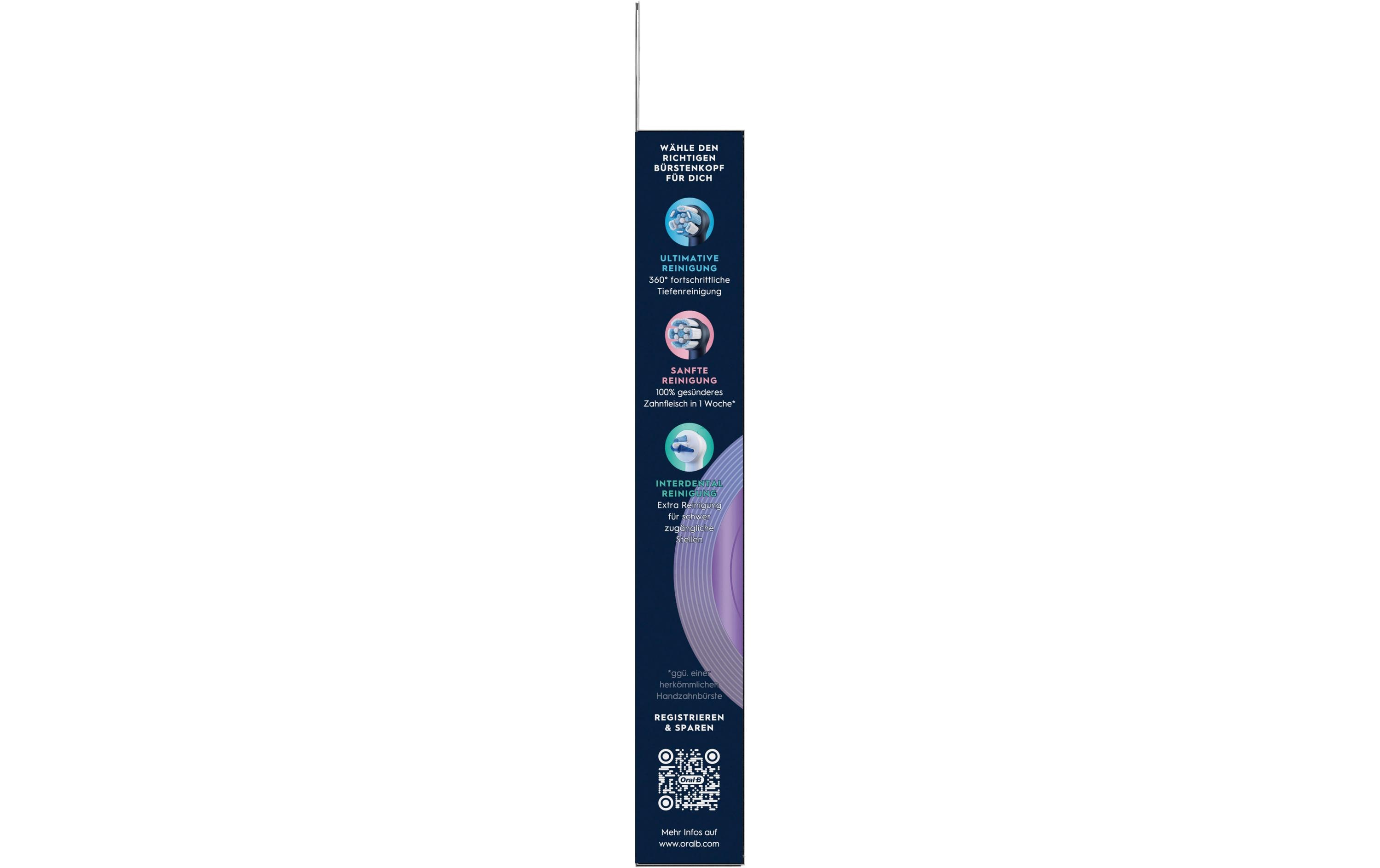Oral-B Zahnbürstenkopf iO Radiant White Black 4 Stück